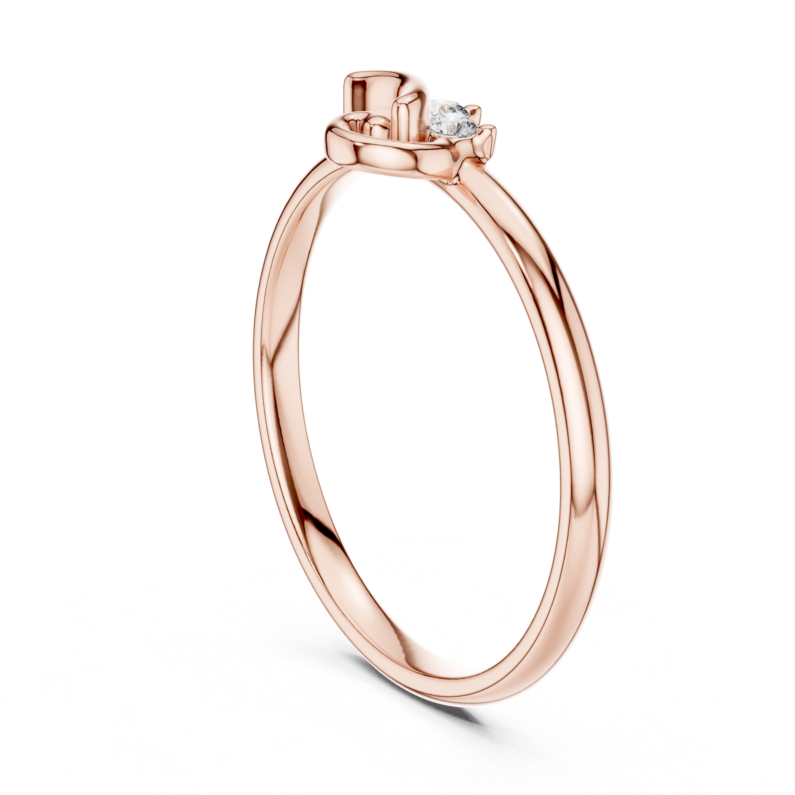 Glossy gold bangle with sleek modern polish.