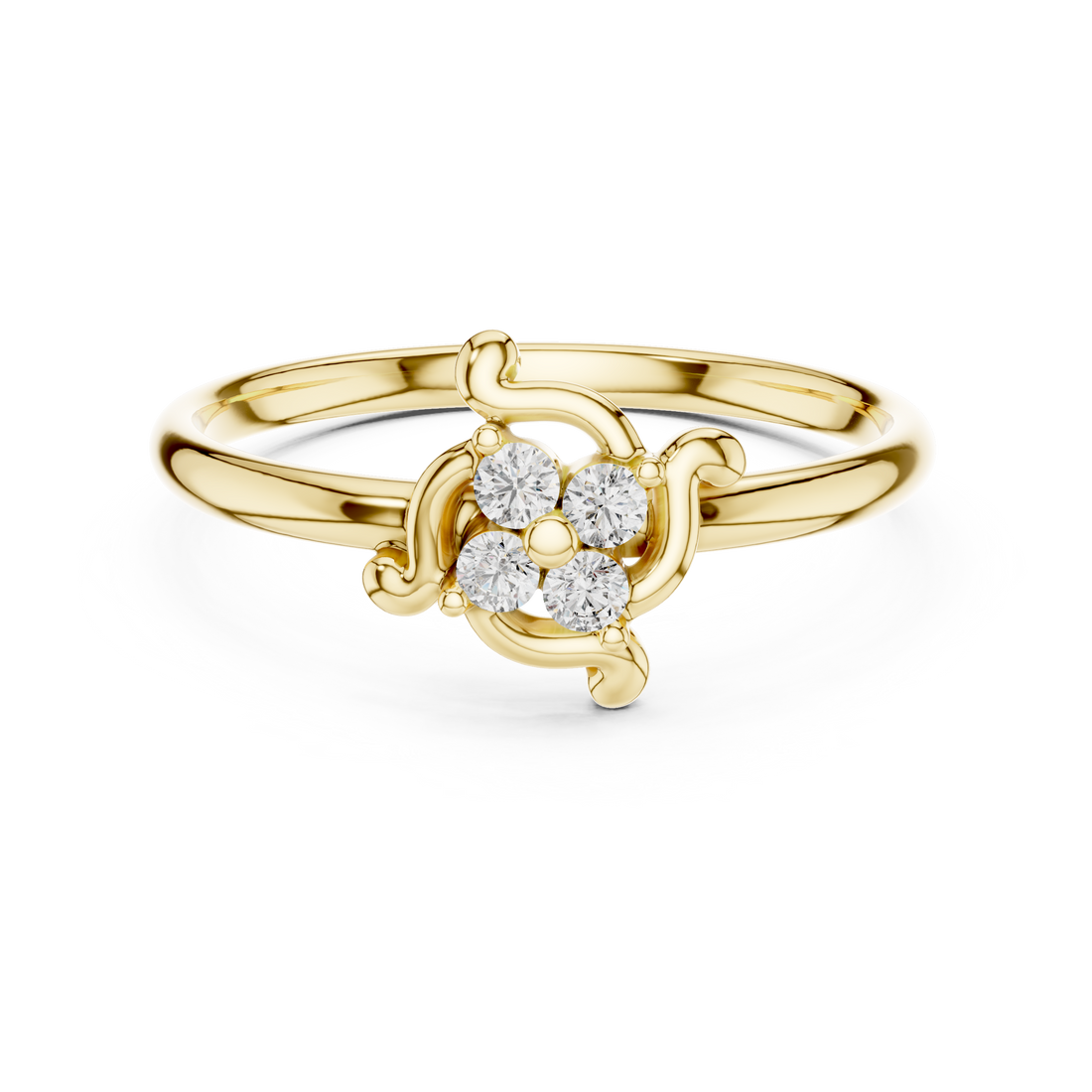 Adjustable toe ring with slim metal band.