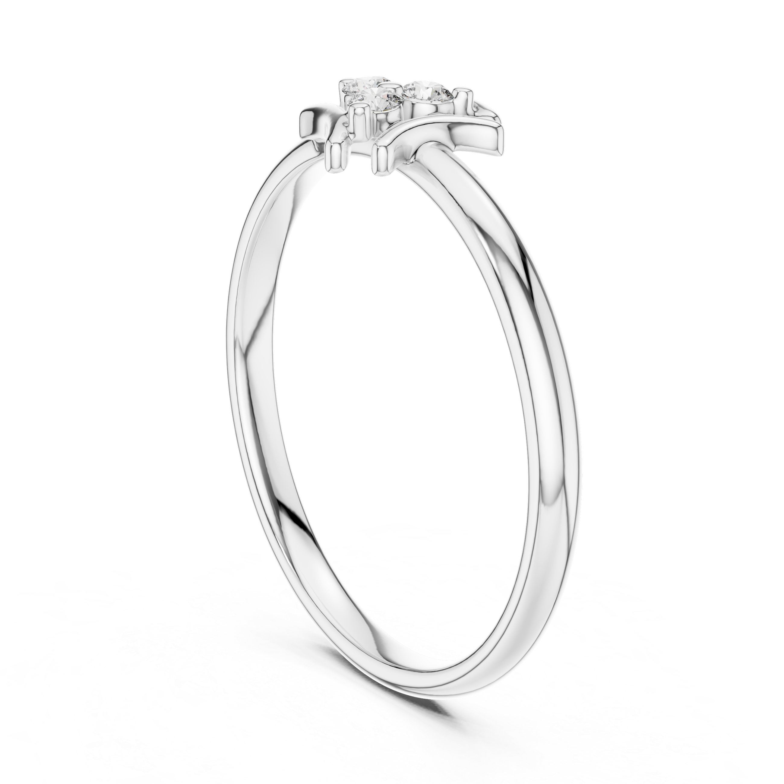 Circle pendant necklace with modern finish.