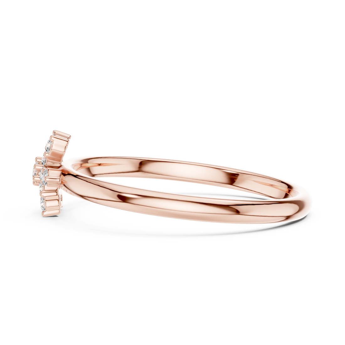 Elegant wedding band with refined gold finish.