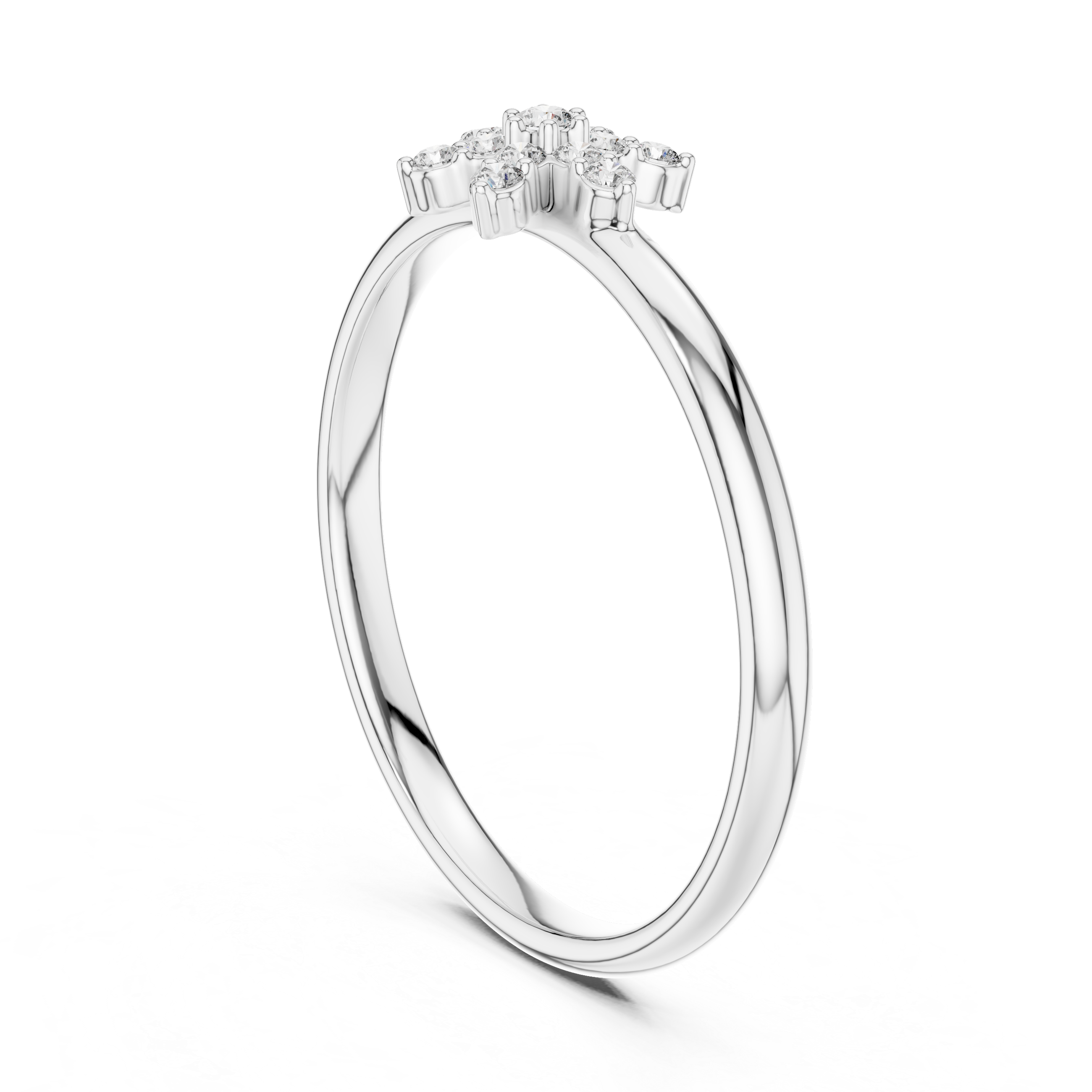 Decorative fashion ring with stylish modern detail.