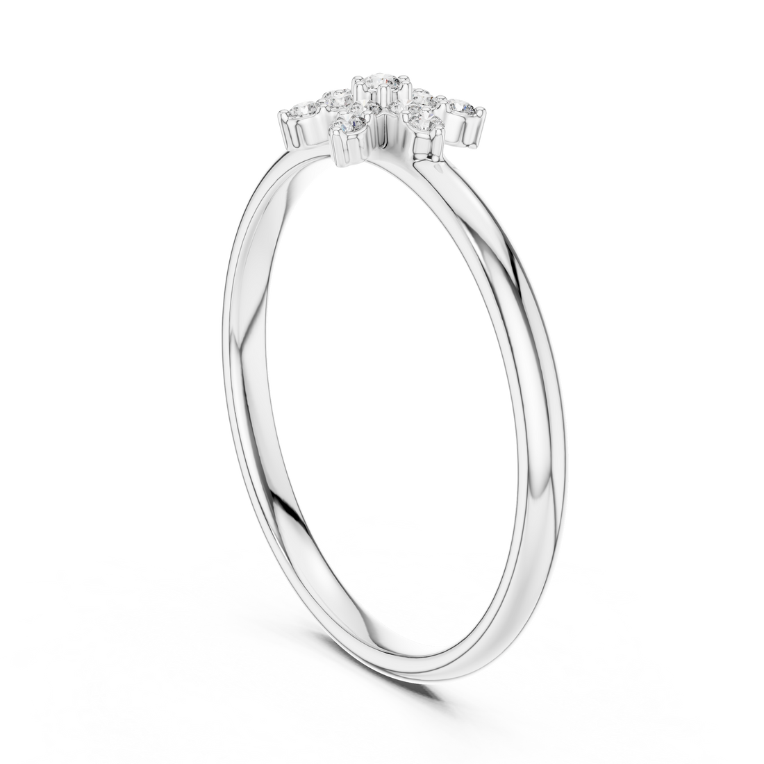 Decorative fashion ring with stylish modern detail.