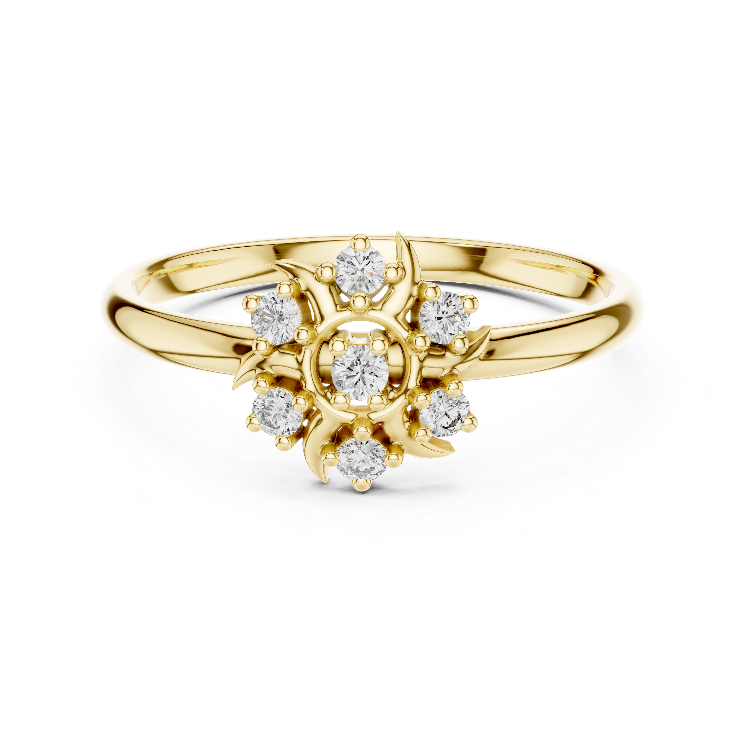 Elegant eternity band with continuous diamond sparkle.