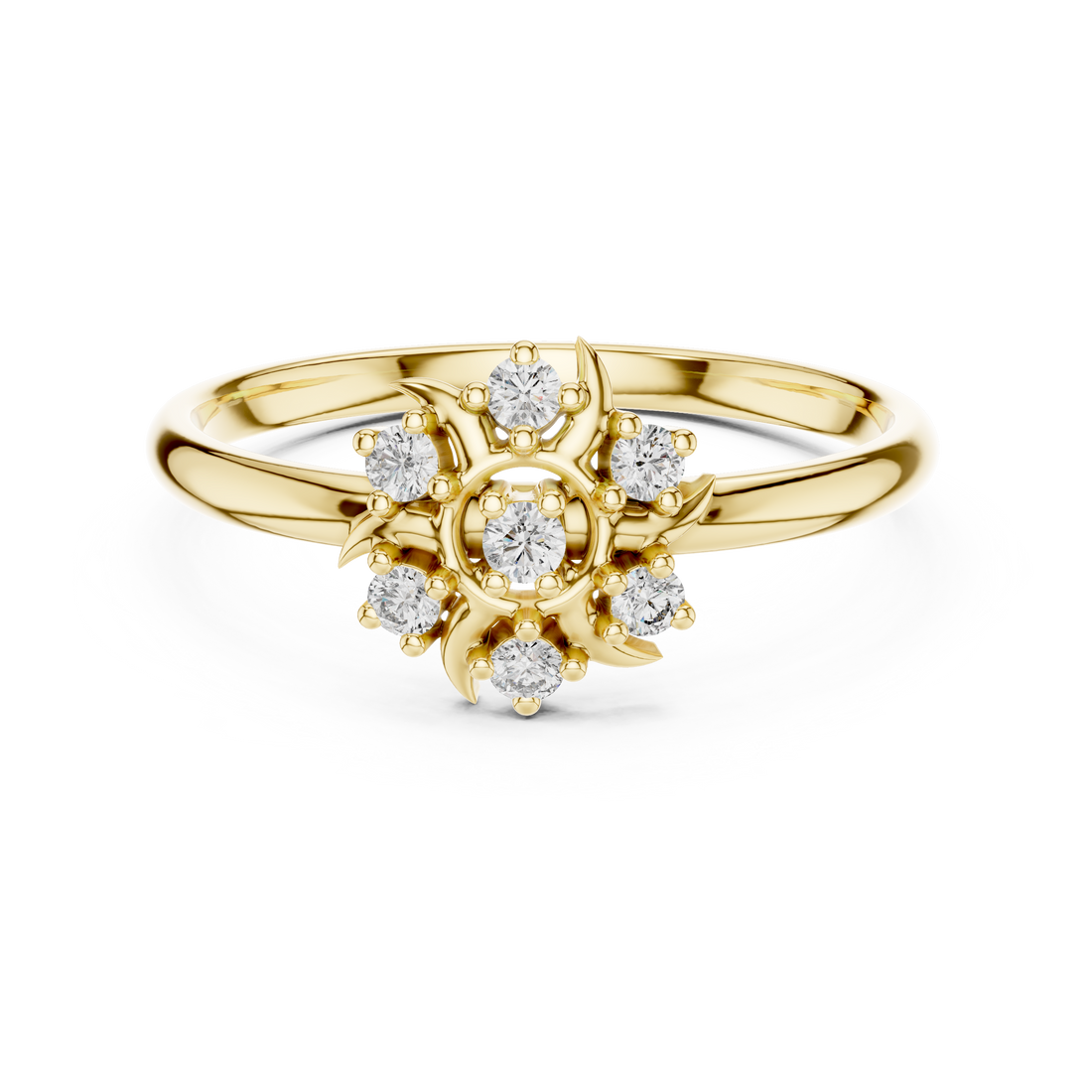 Elegant eternity band with continuous diamond sparkle.