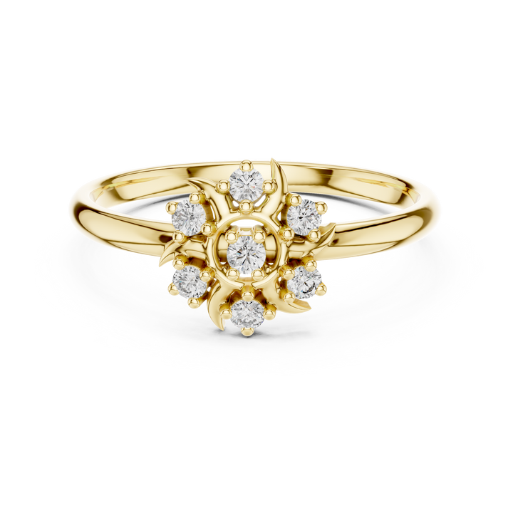 Elegant eternity band with continuous diamond sparkle.