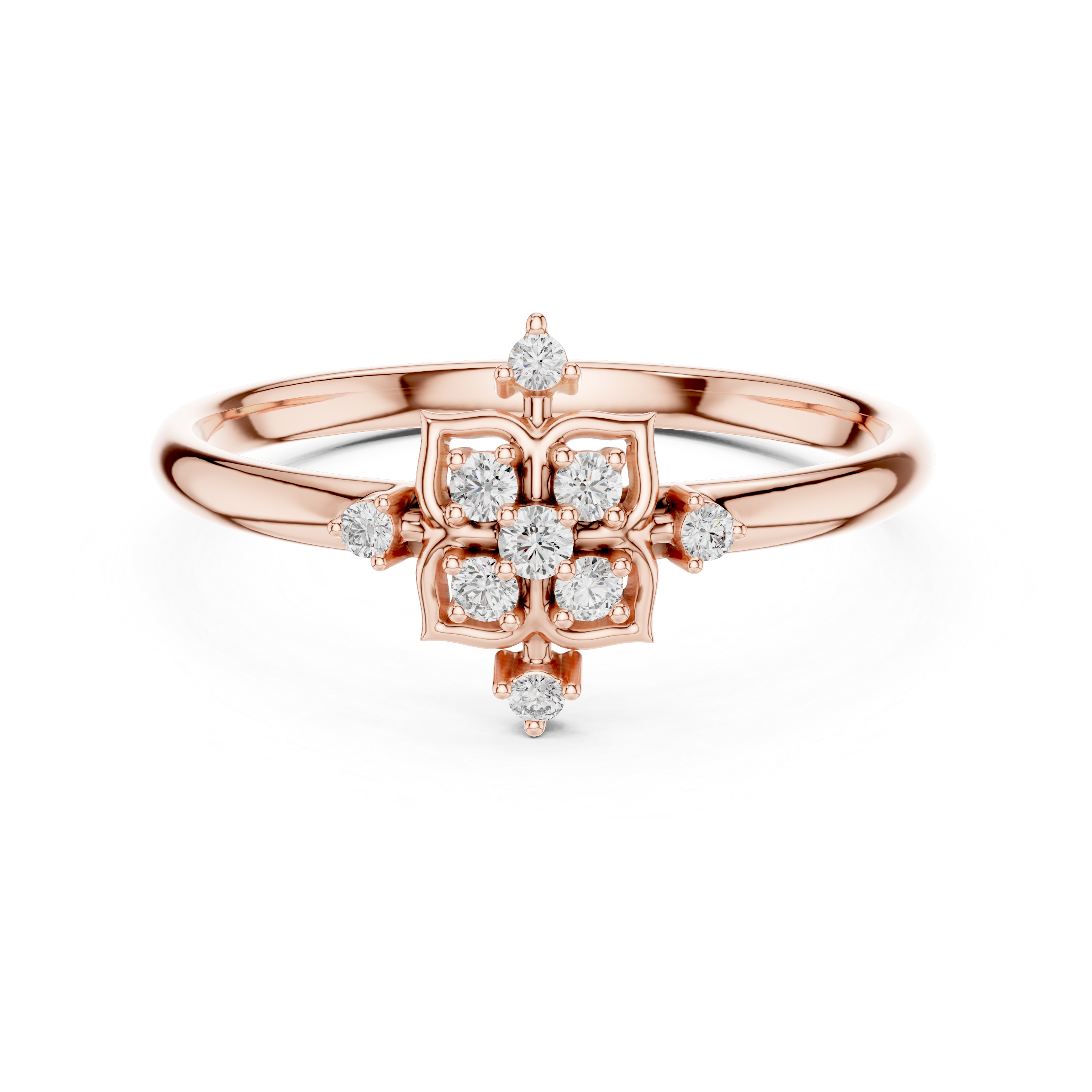 Classic wedding band with smooth polished surface.