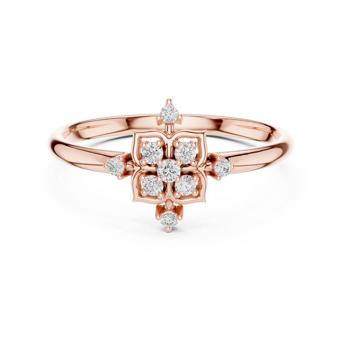 Classic wedding band with smooth polished surface.