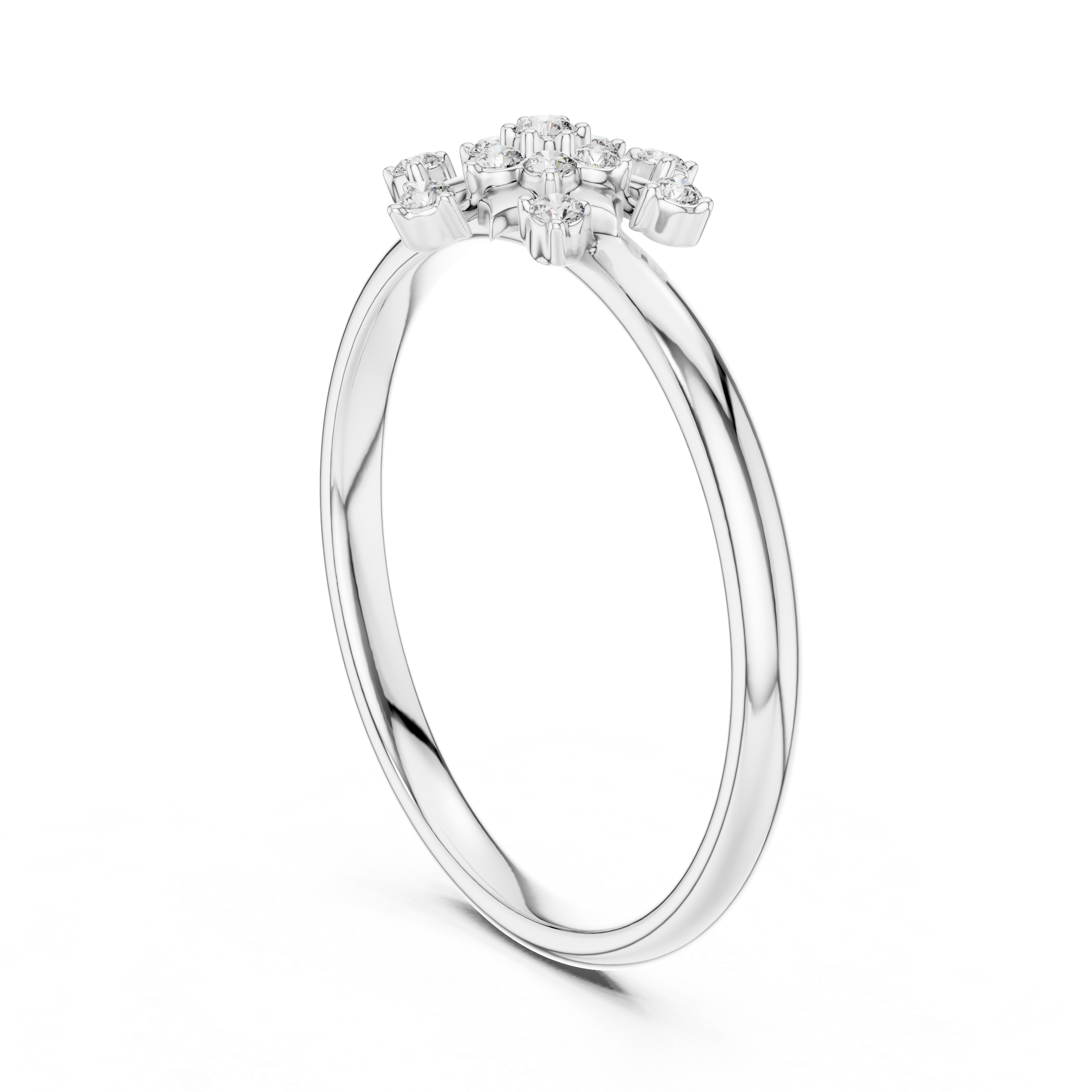Halo pendant necklace with sparkling center diamond.