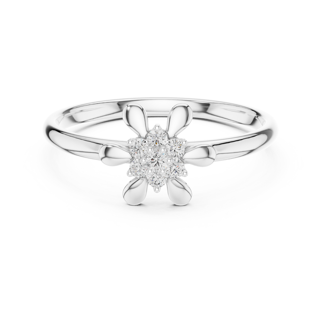 Gemstone toe ring with bright center stone.