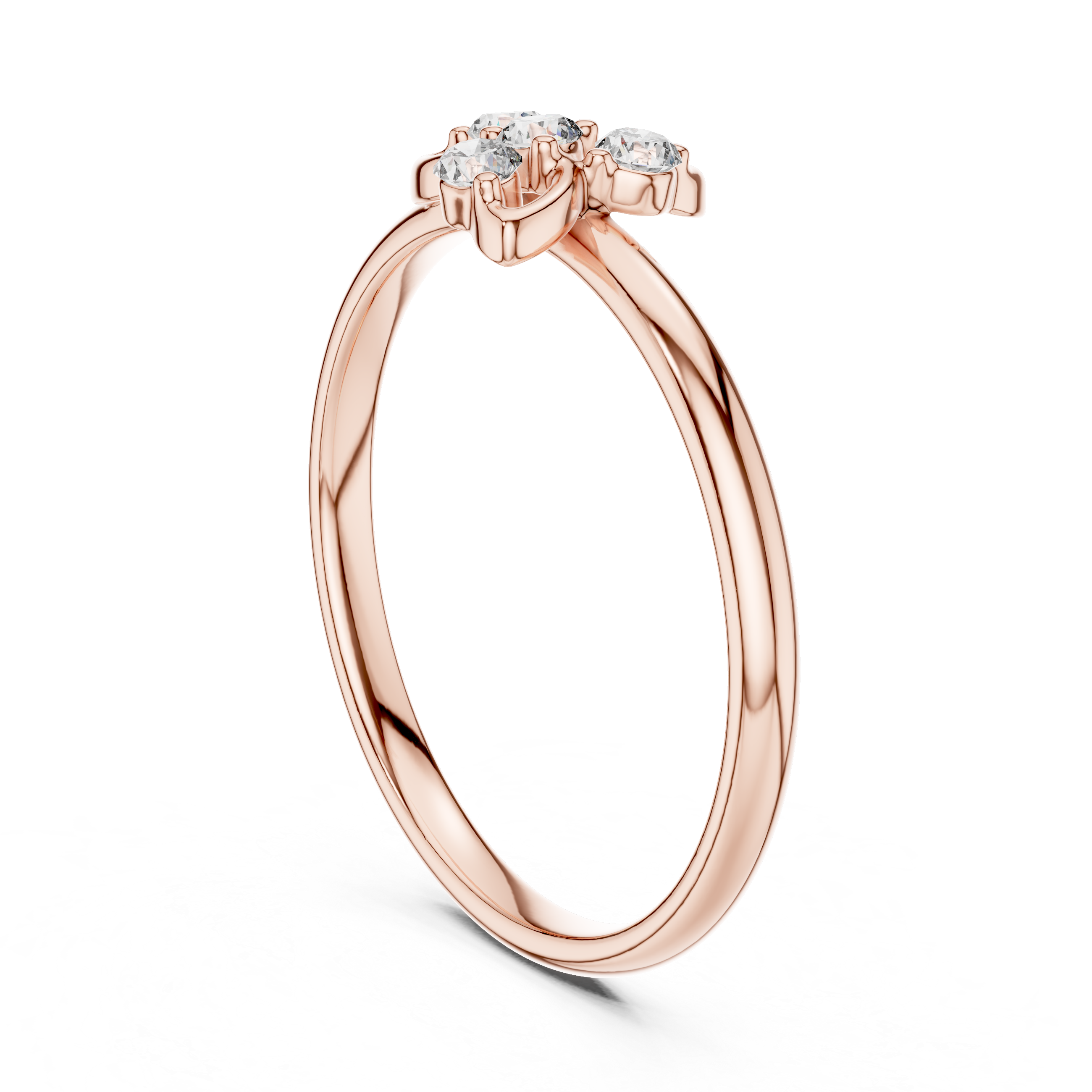 Halo cocktail ring with bright diamond frame.