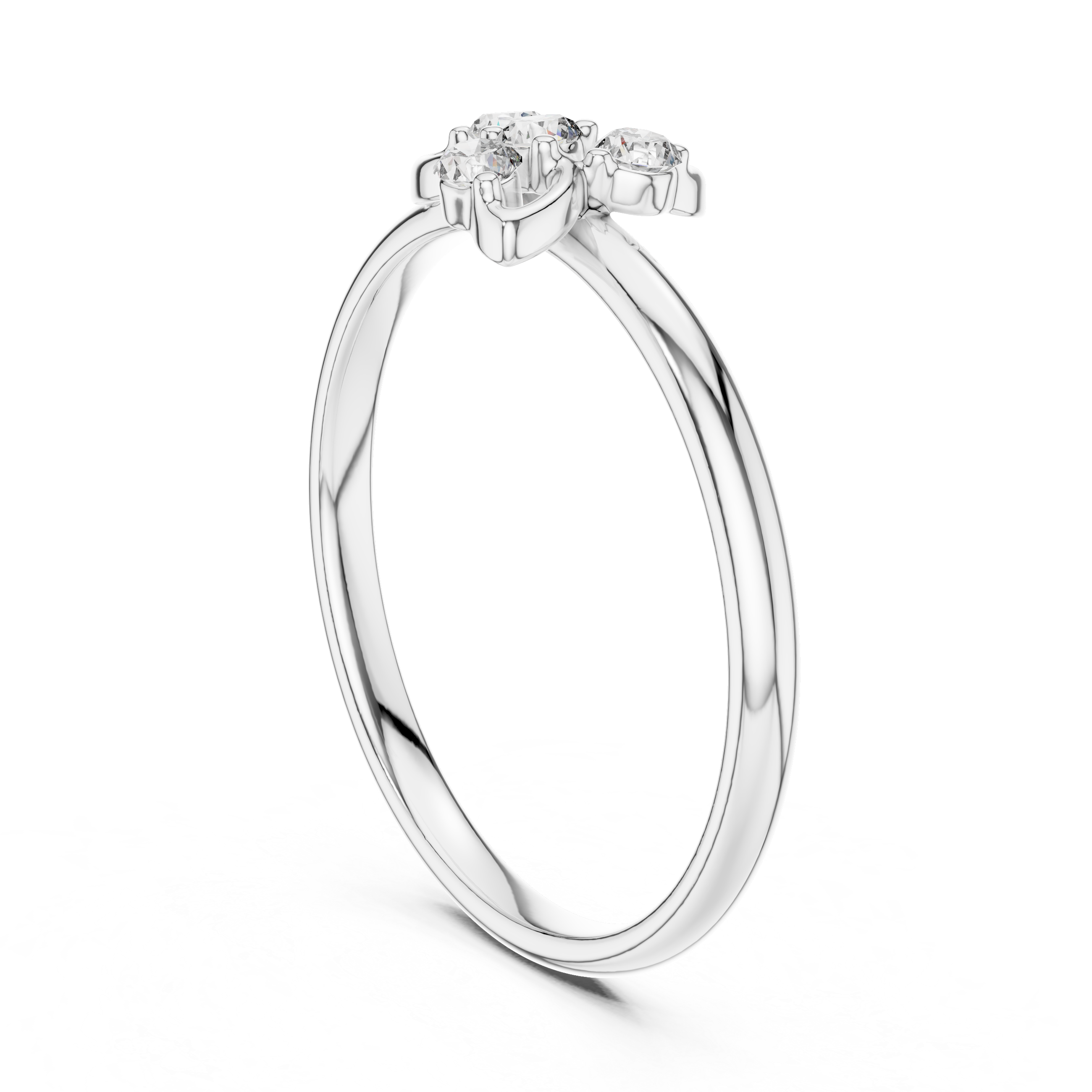 Adjustable open band ring with sleek finish.