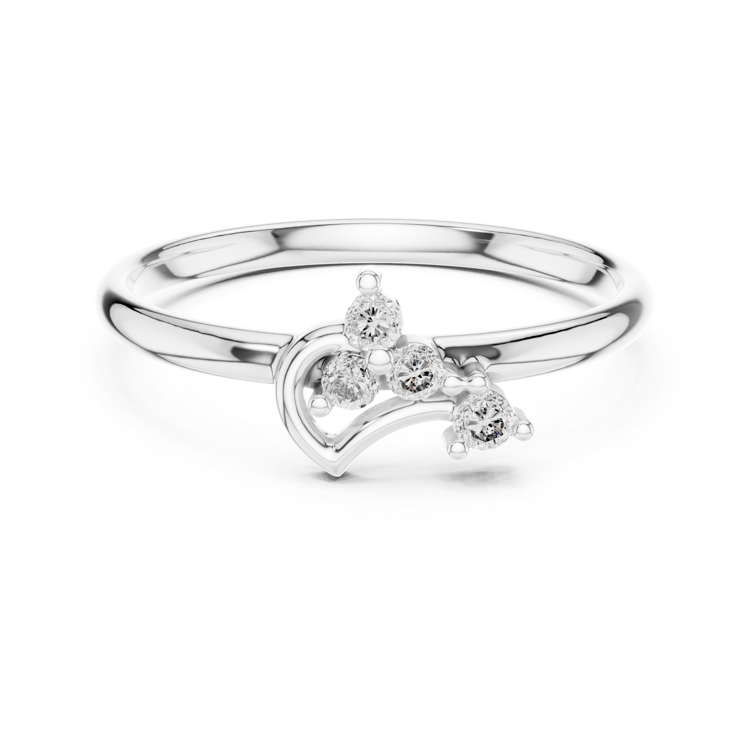 Eternity ring with full circle diamond accents.