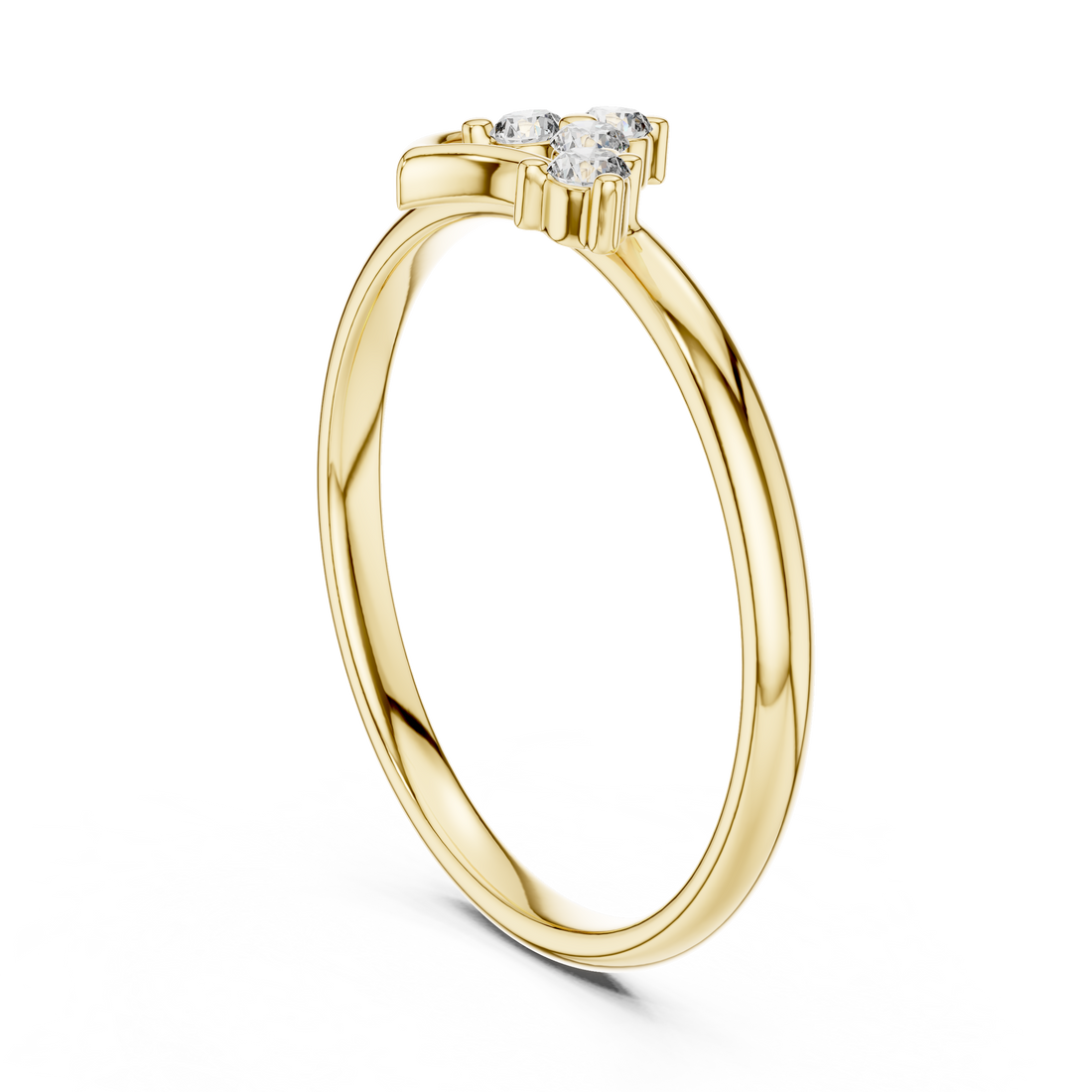 Anniversary ring with sparkling gemstone detail.