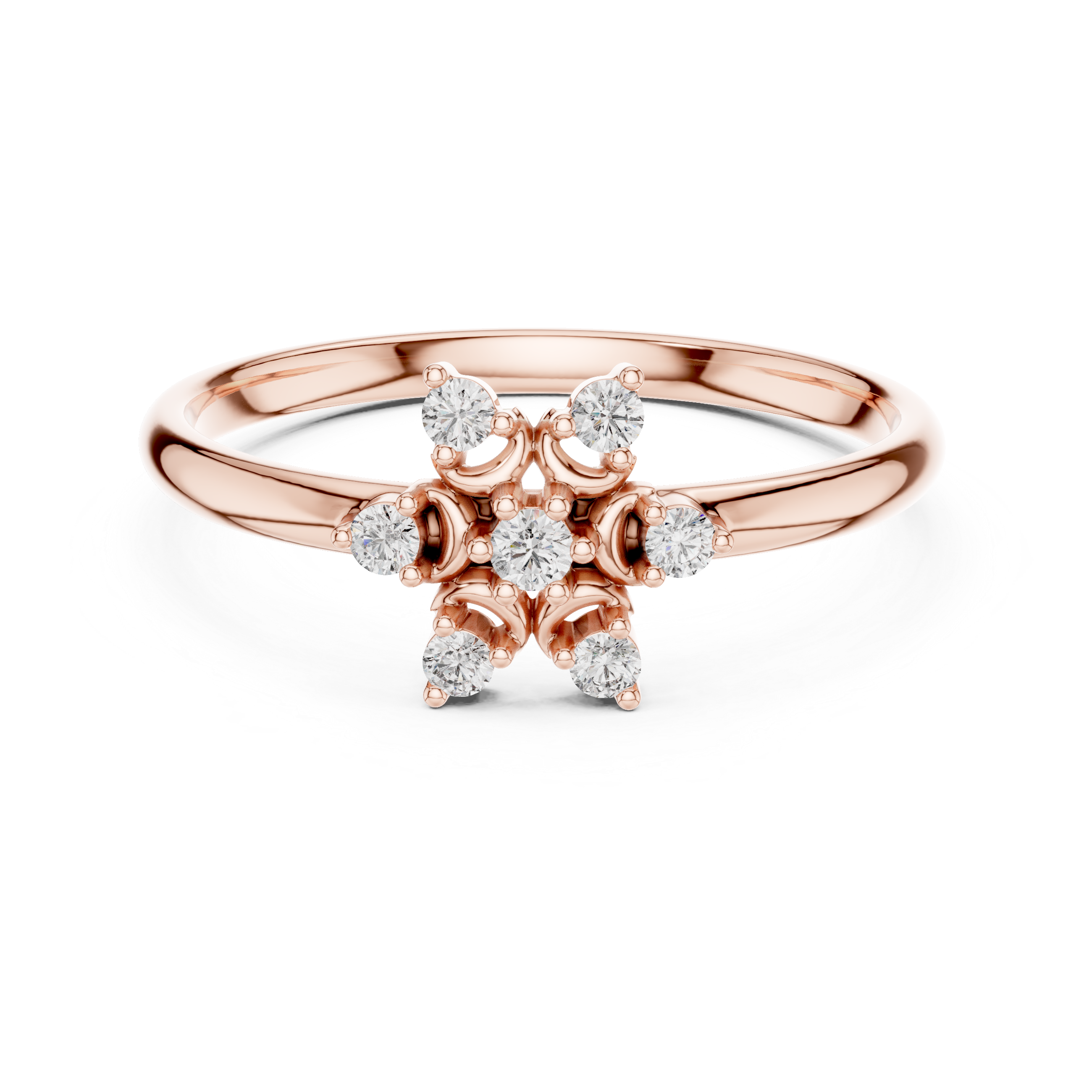 Oval engagement ring with polished smooth band.