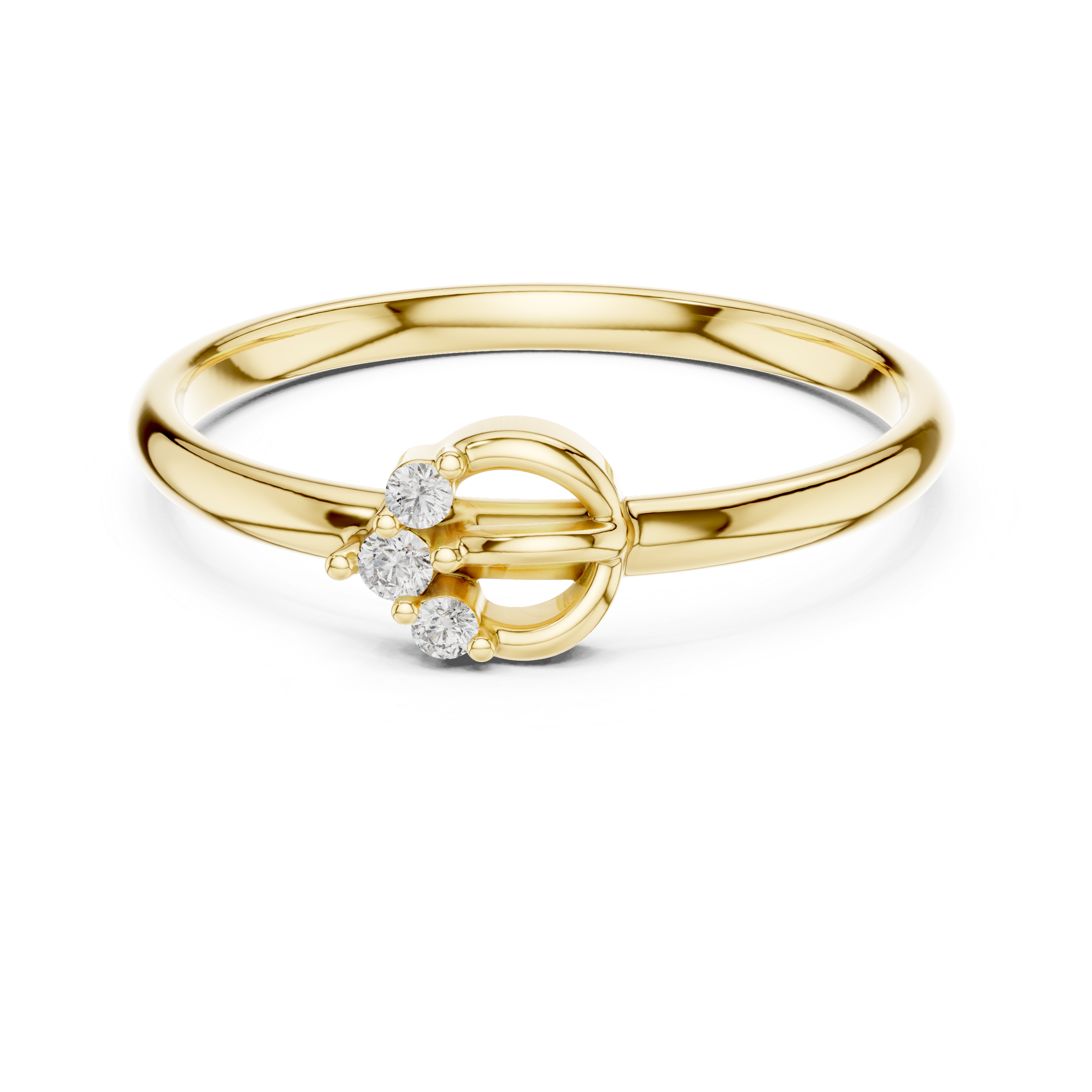Elegant wedding band with refined gold shine.