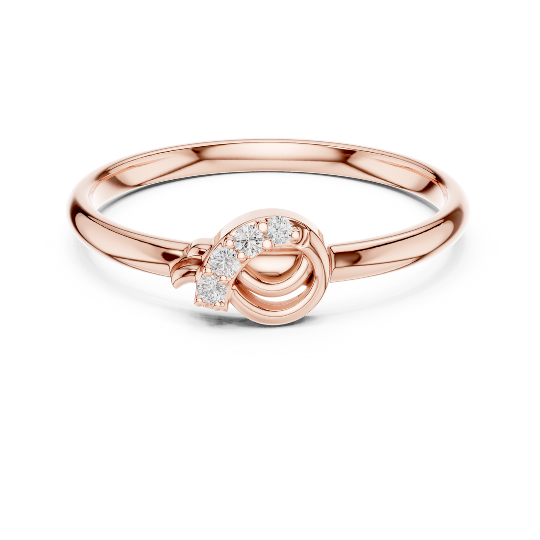 Elegant lab-grown diamond solitaire ring in polished white gold band.