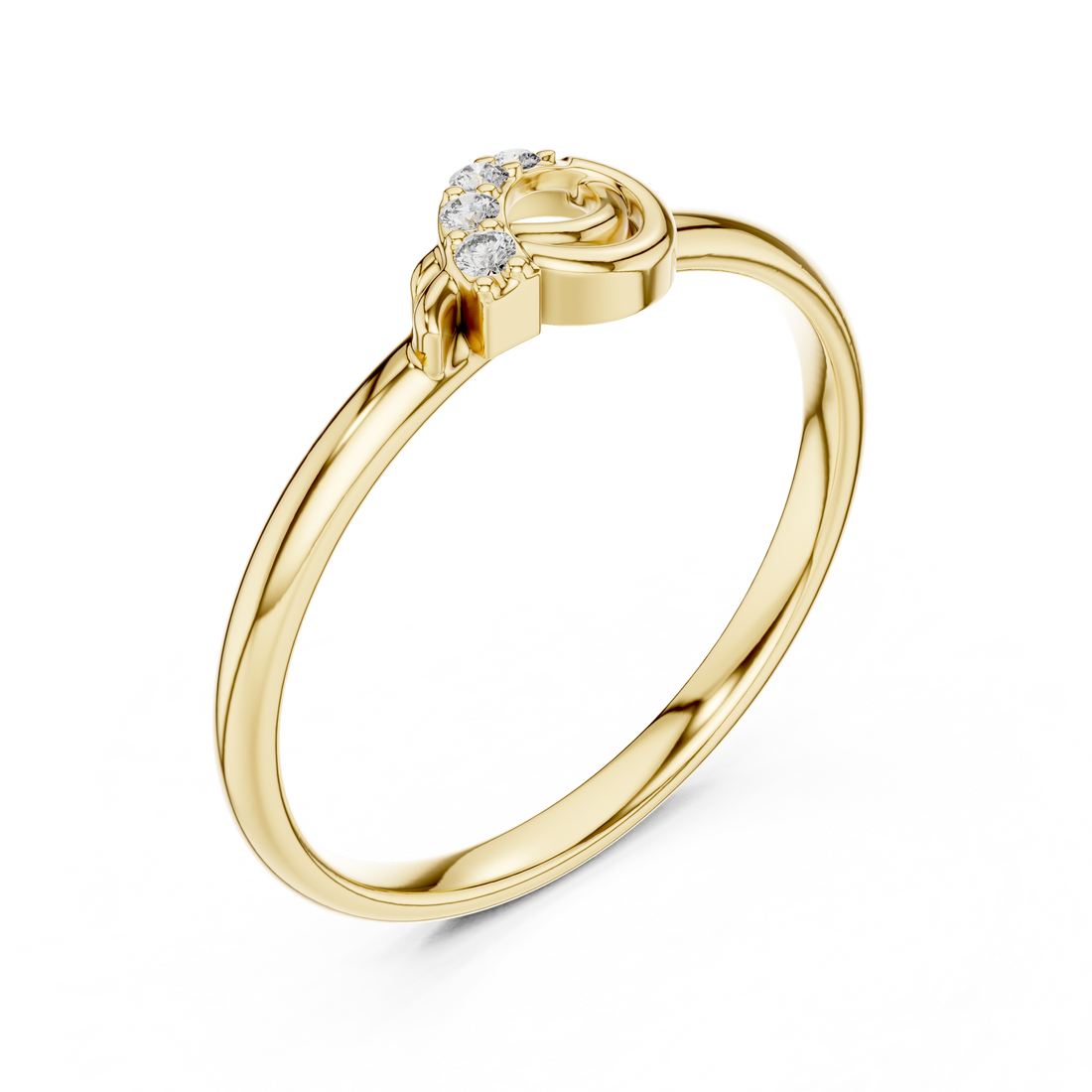 Decorative gemstone ring with colorful stone arrangement.
