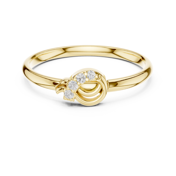 Small gold hoop earrings with sparkling diamond accents.