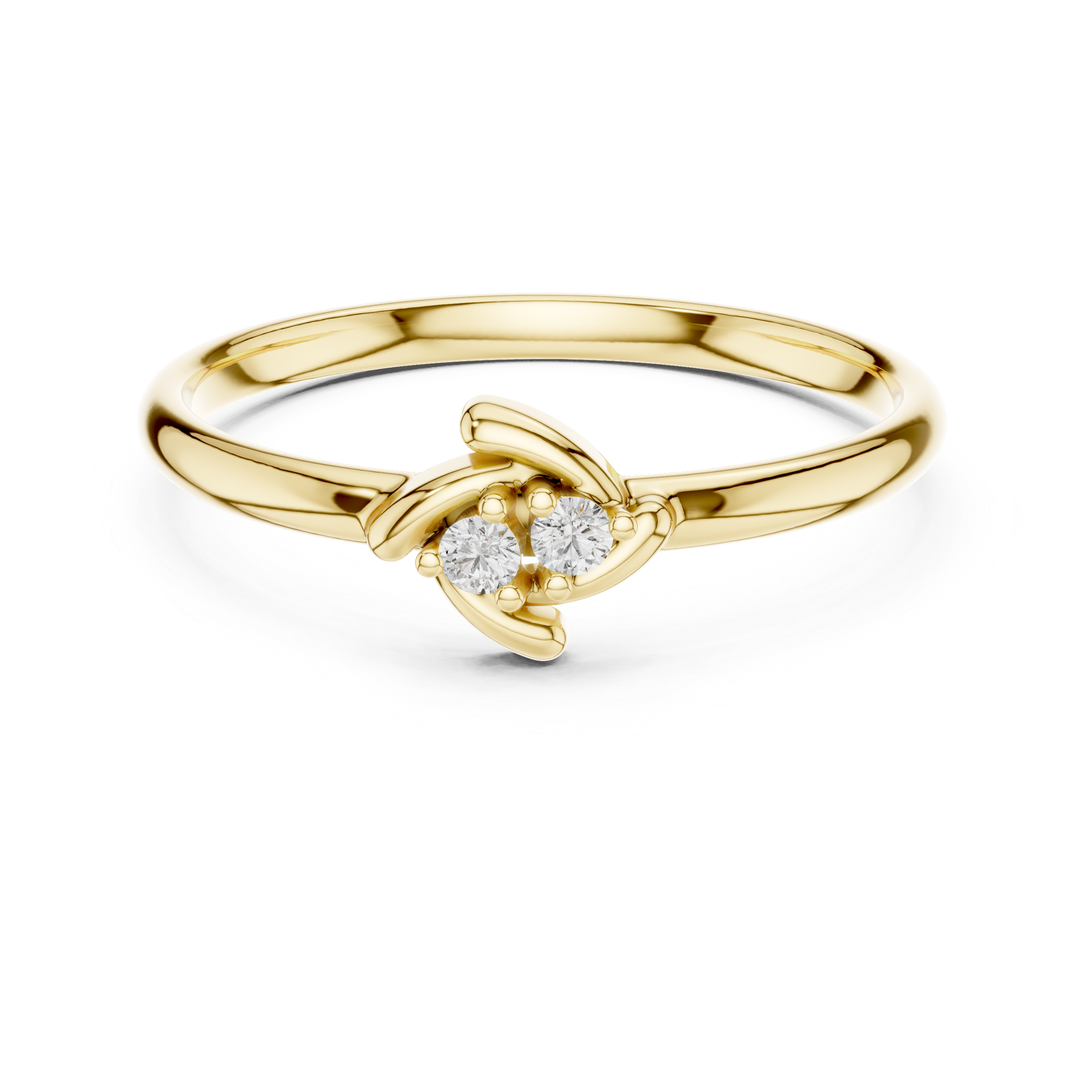 Double strand bracelet with sleek polished finish.