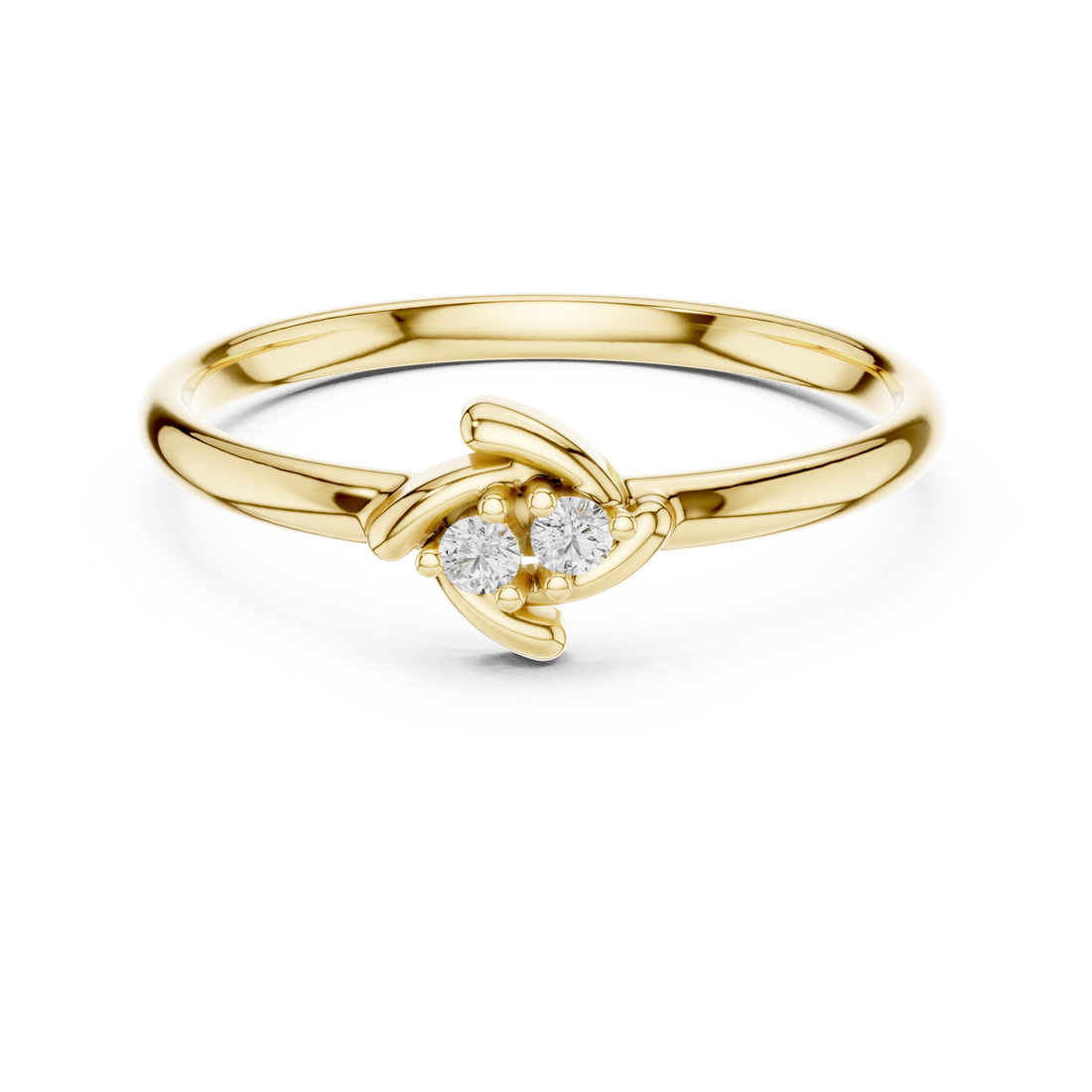 Double strand bracelet with sleek polished finish.