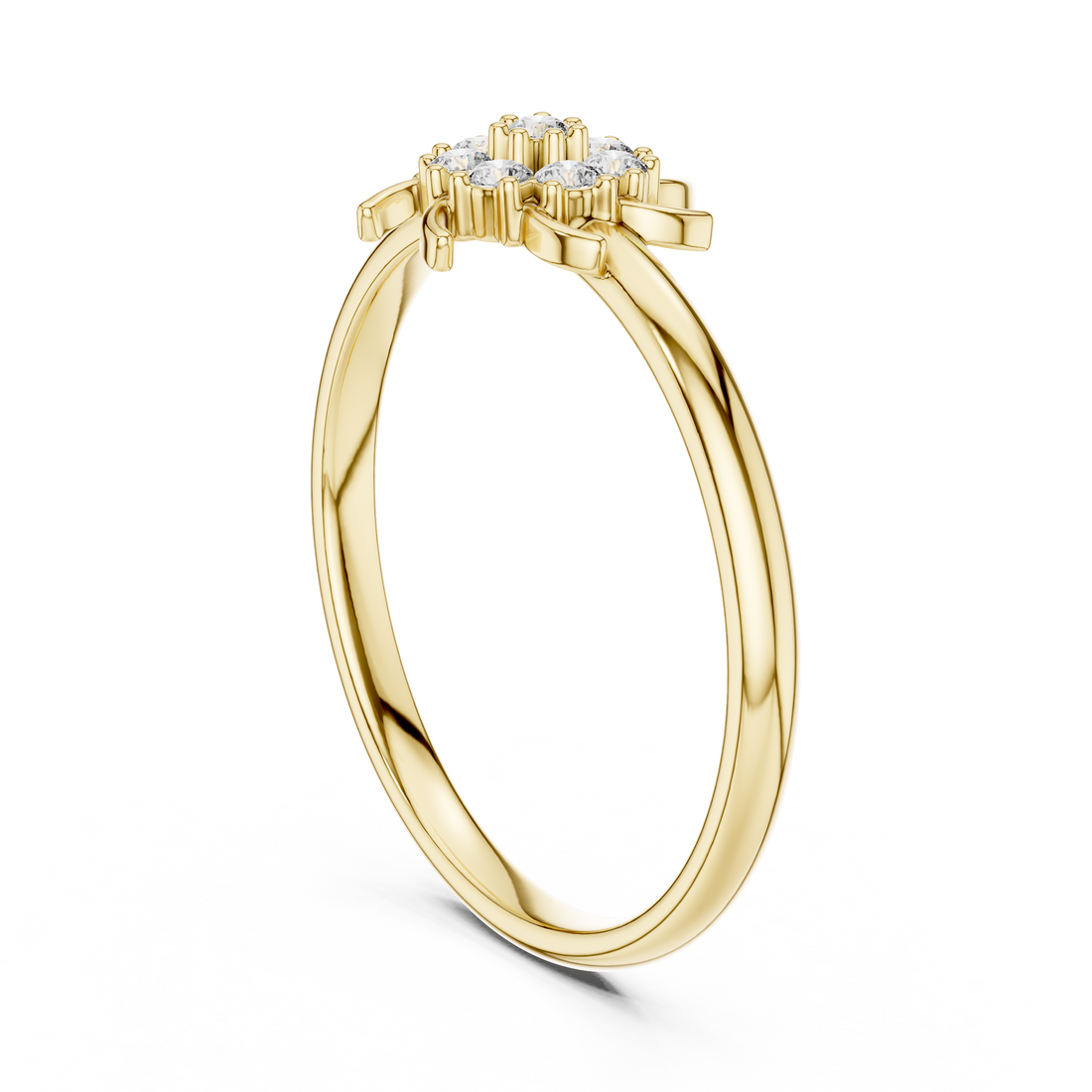 Diamond brooch with geometric decorative pattern.