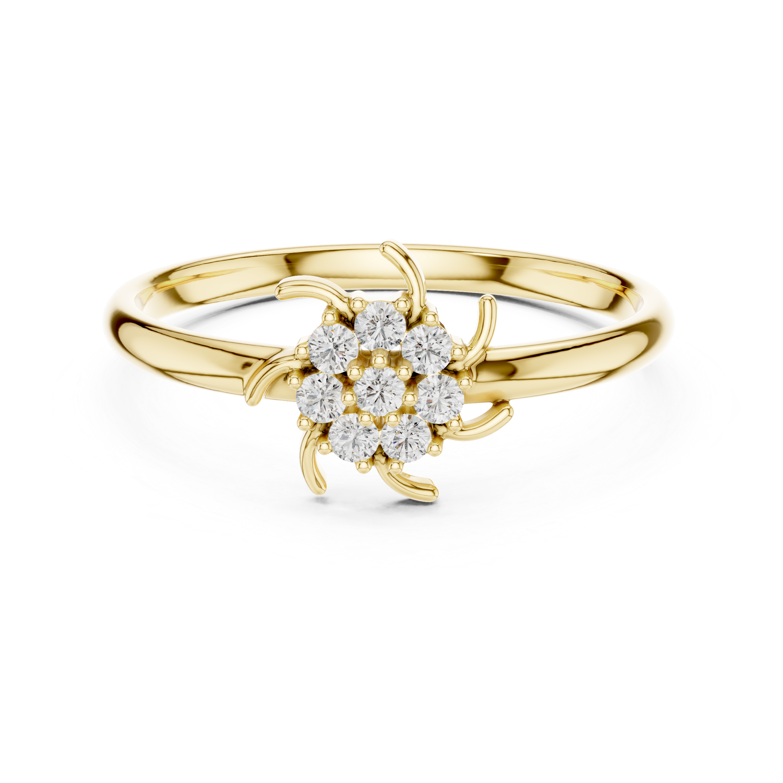 Men's diamond signet ring with bold square design.