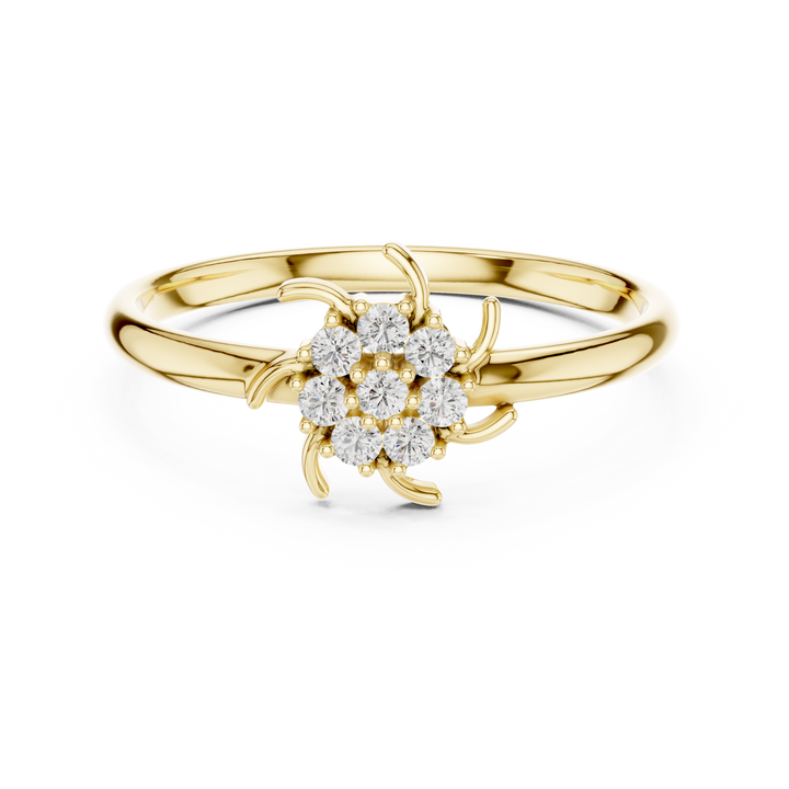 Men's diamond signet ring with bold square design.