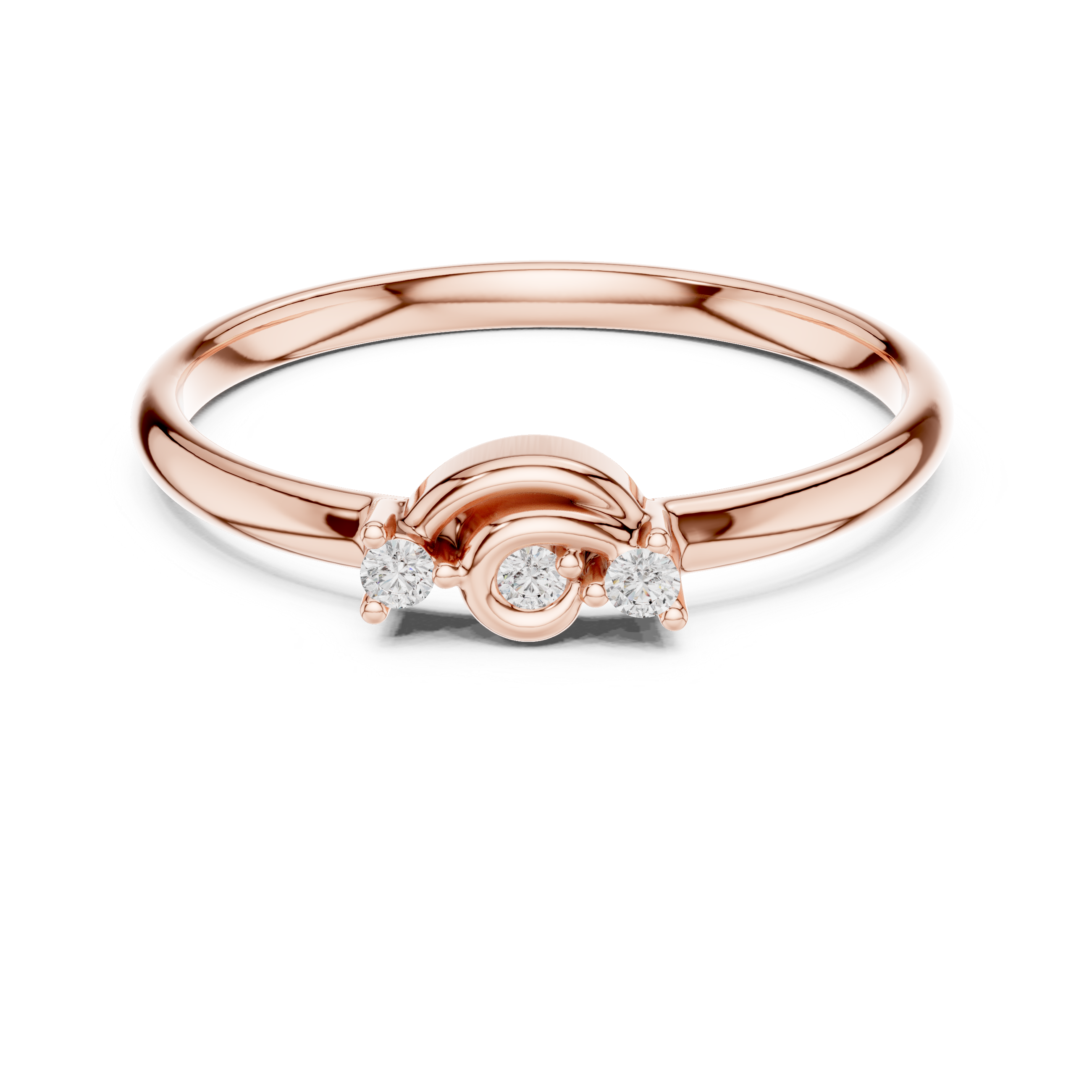 Adjustable open band ring with sleek finish.