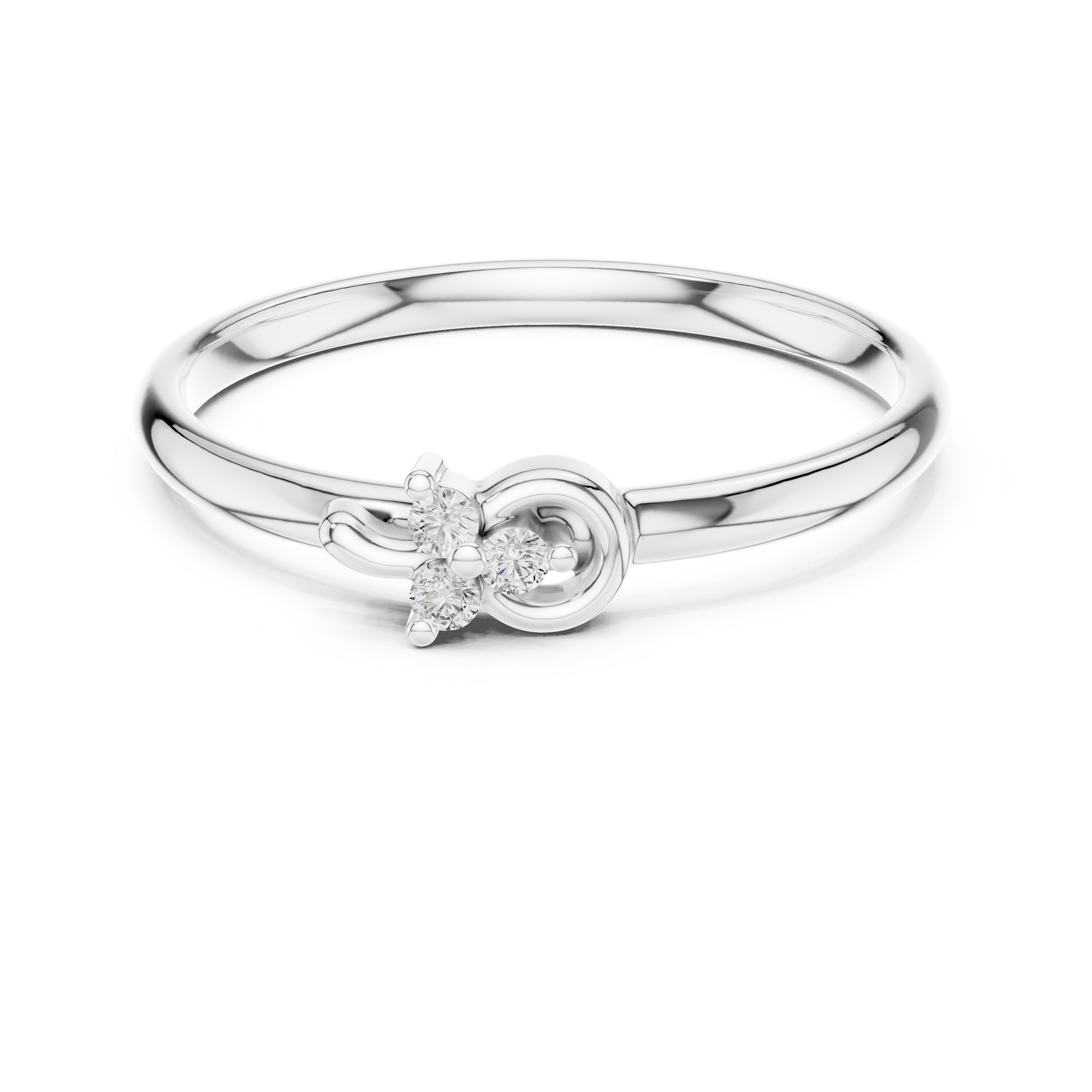 Engraved gold bangle with floral decorative pattern.