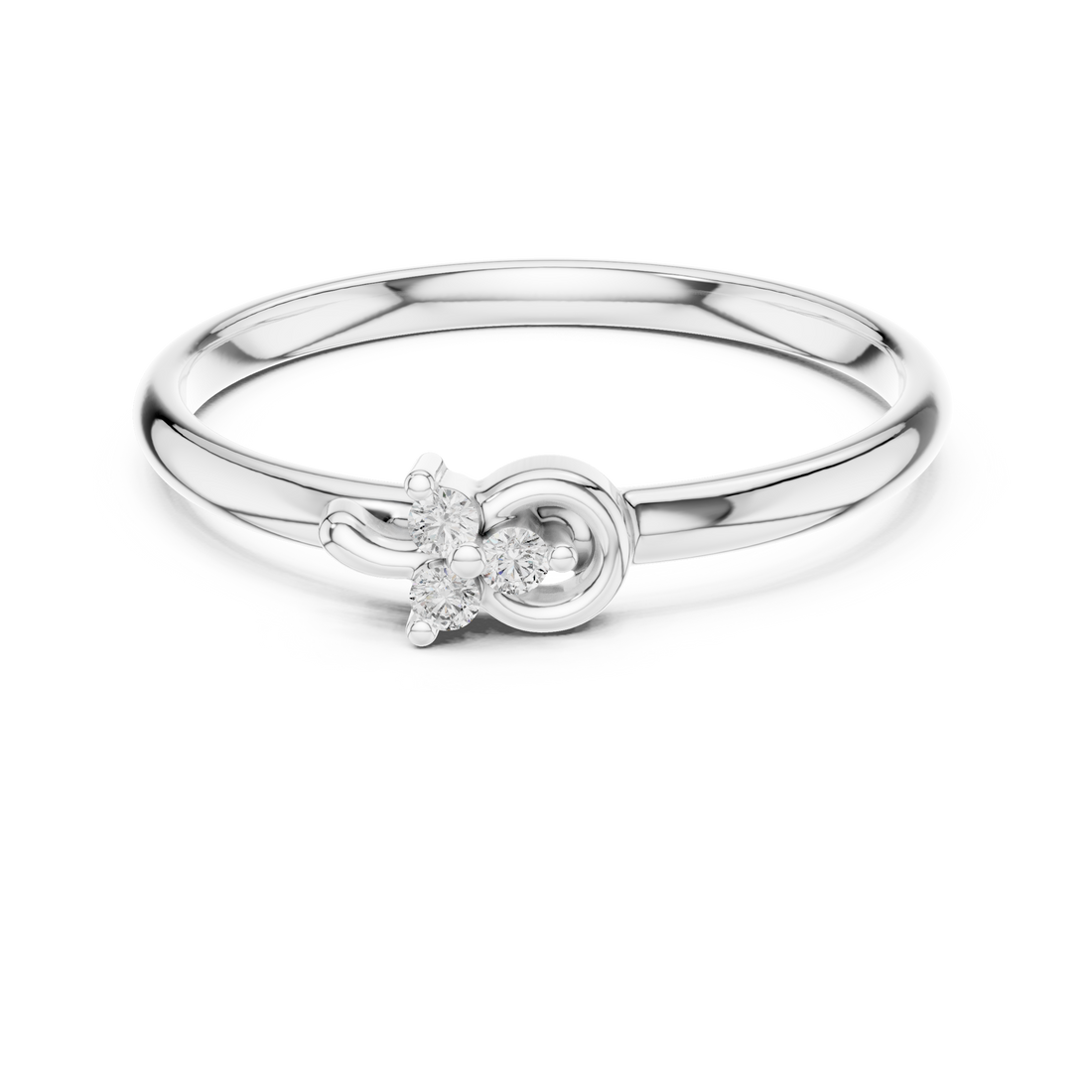 Engraved gold bangle with floral decorative pattern.