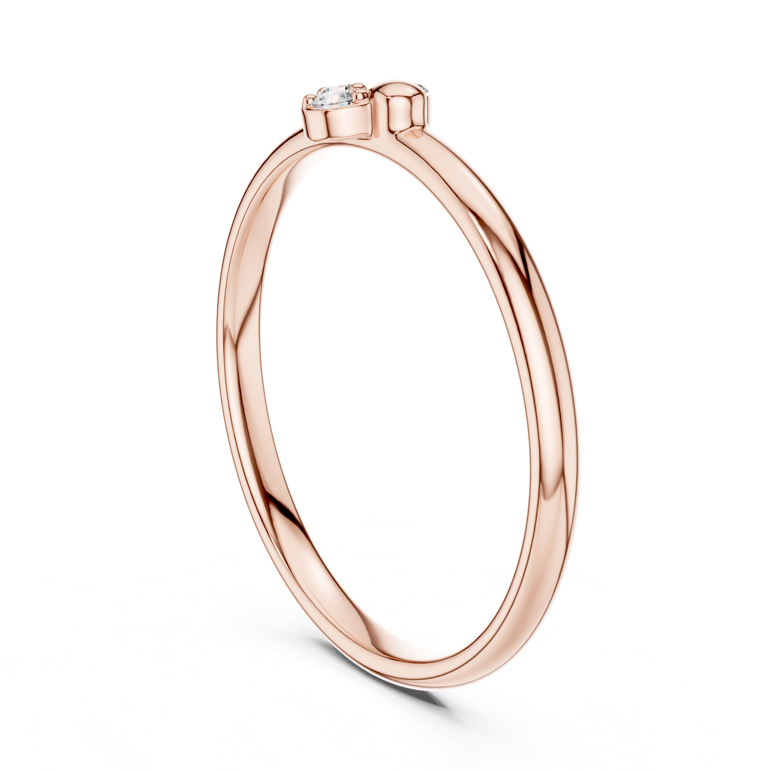 Smooth gemstone toe ring with bright sparkle.