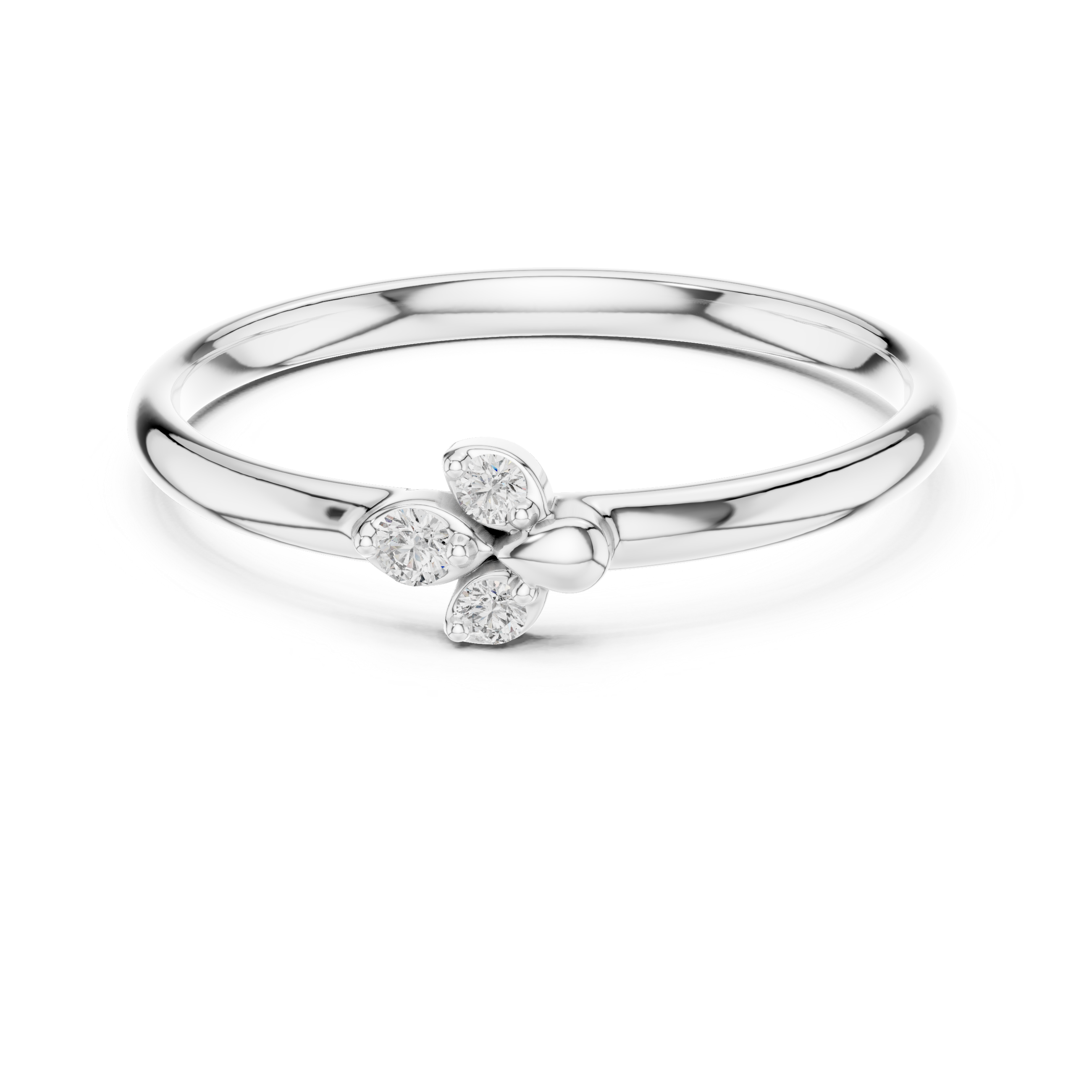 Halo engagement ring with brilliant diamond border.
