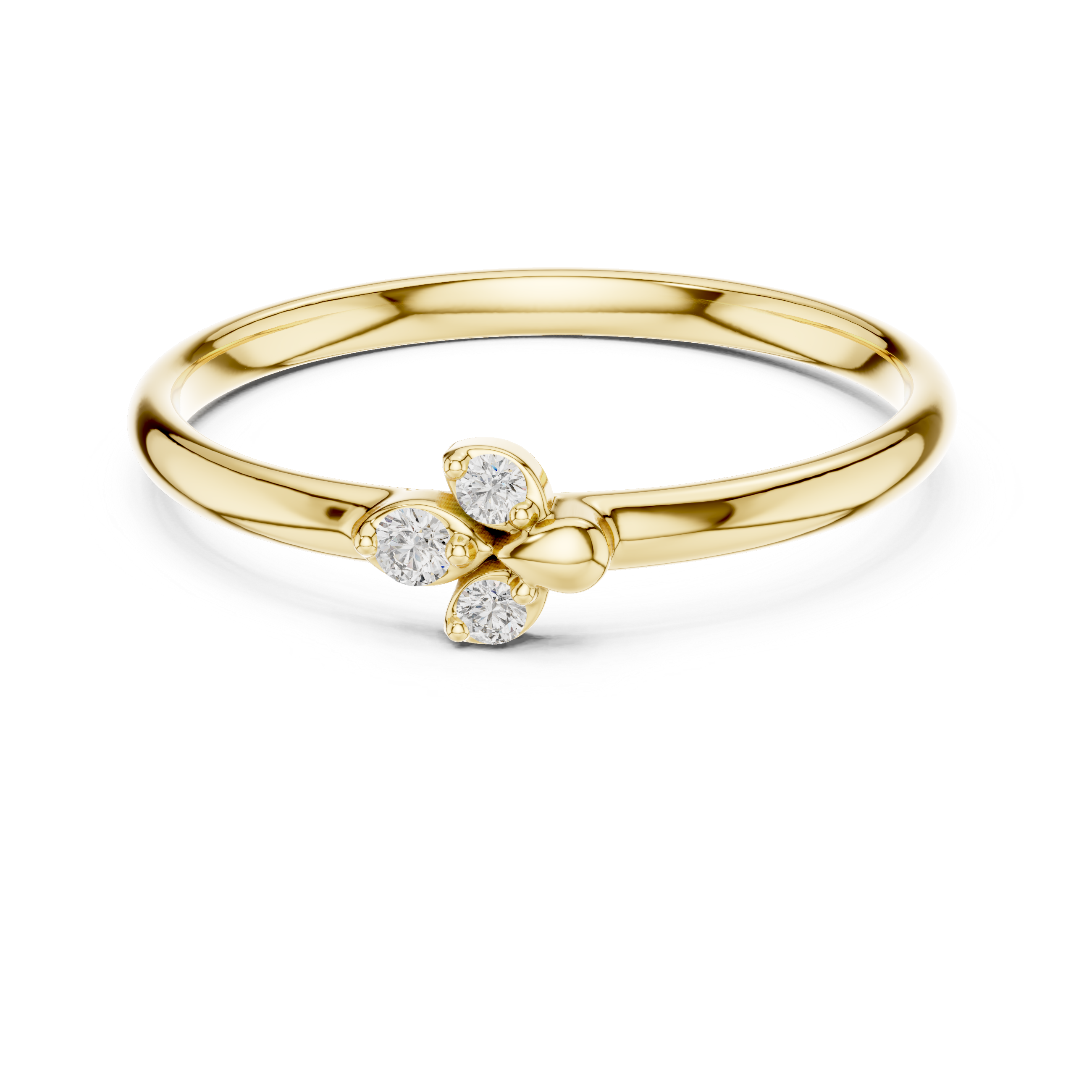 Gold hoop earrings with polished round design.