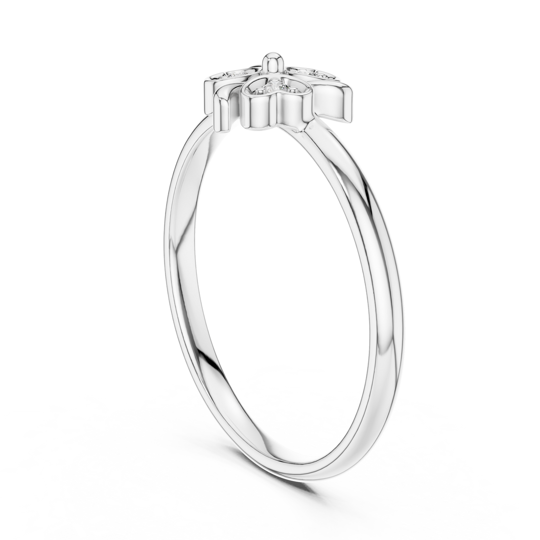 Diamond pendant necklace with sparkling center stone.