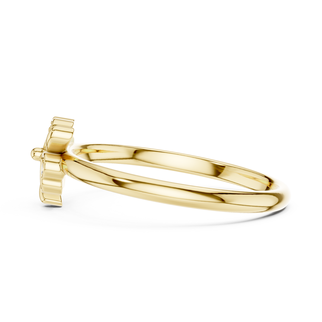 Classic gold chain bracelet with polished links.