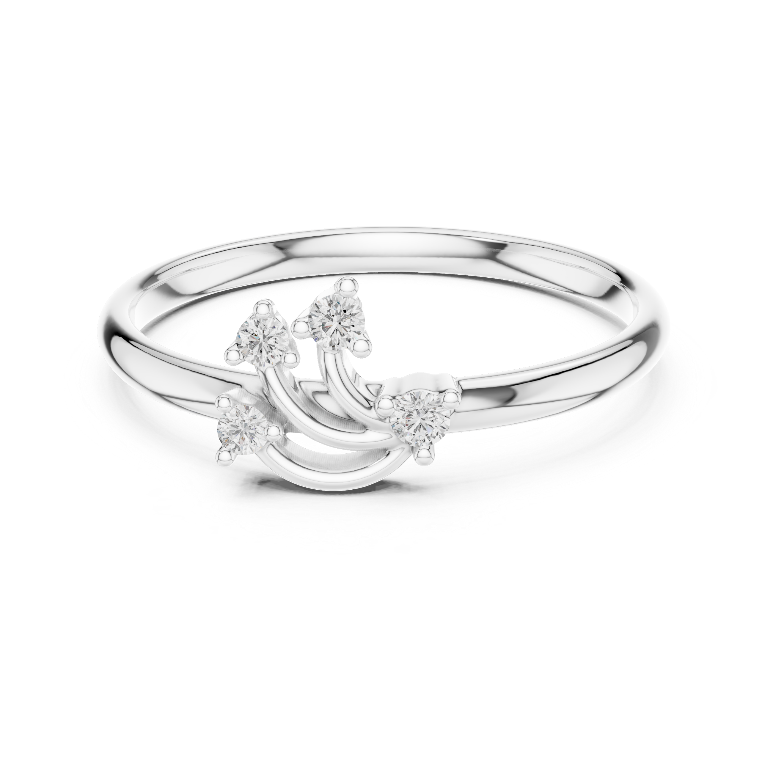 Sapphire gemstone ring with deep blue center stone.