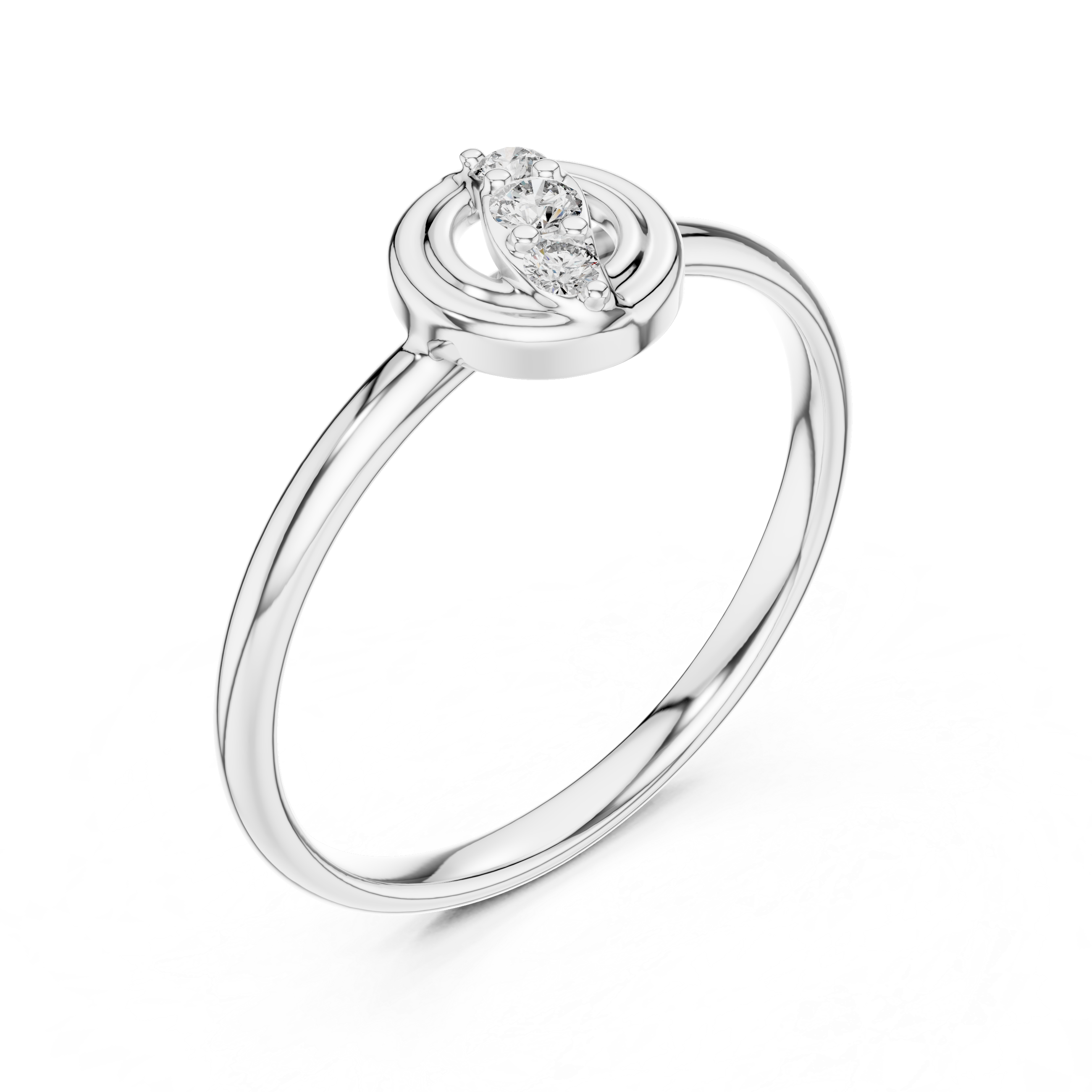 Minimal gold ring with smooth modern finish.