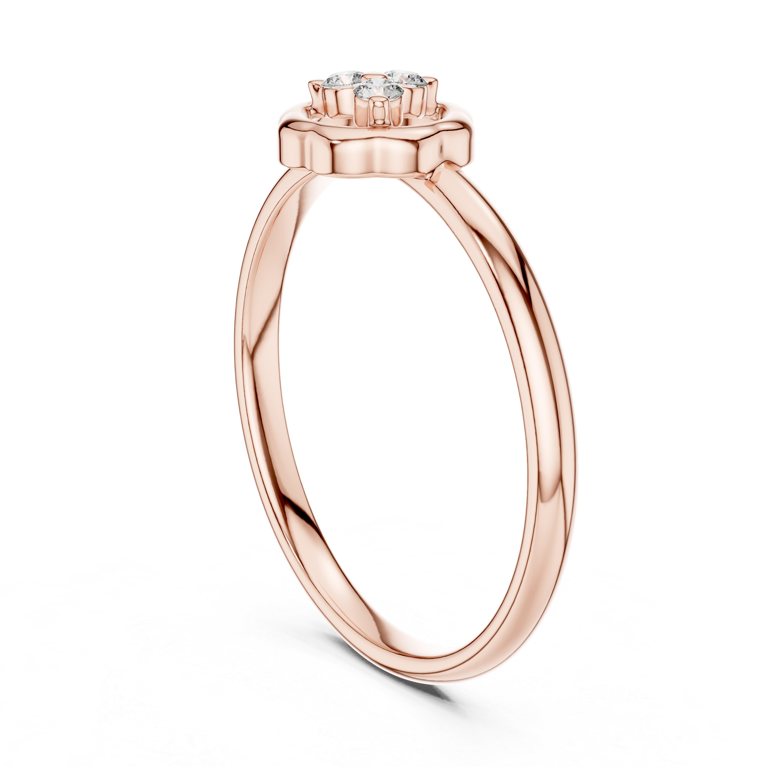 Elegant heart-shaped earrings with shimmering stone detail.