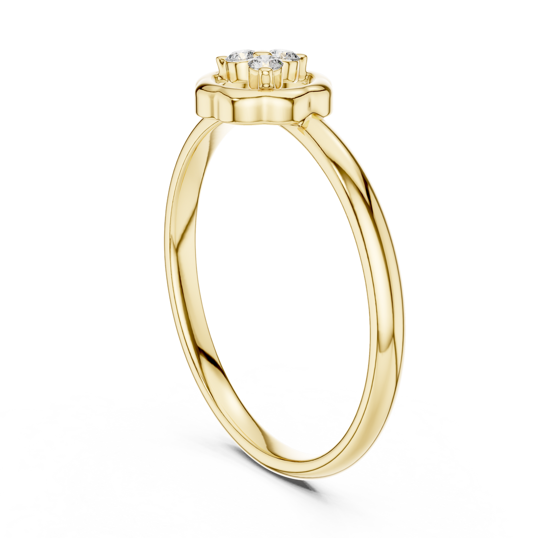 Halo diamond pendant necklace with brilliant sparkle.