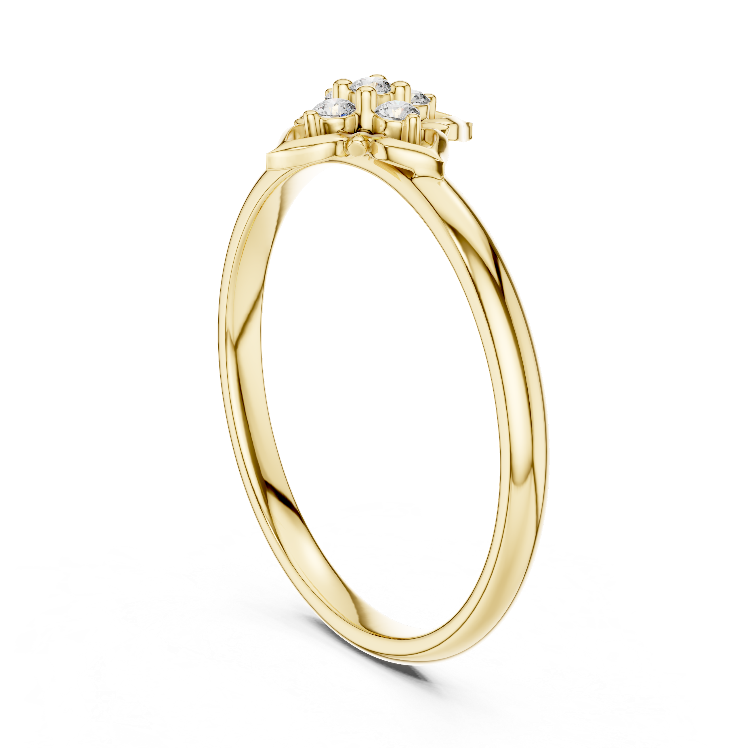 Minimal chain bracelet with subtle diamond highlights.