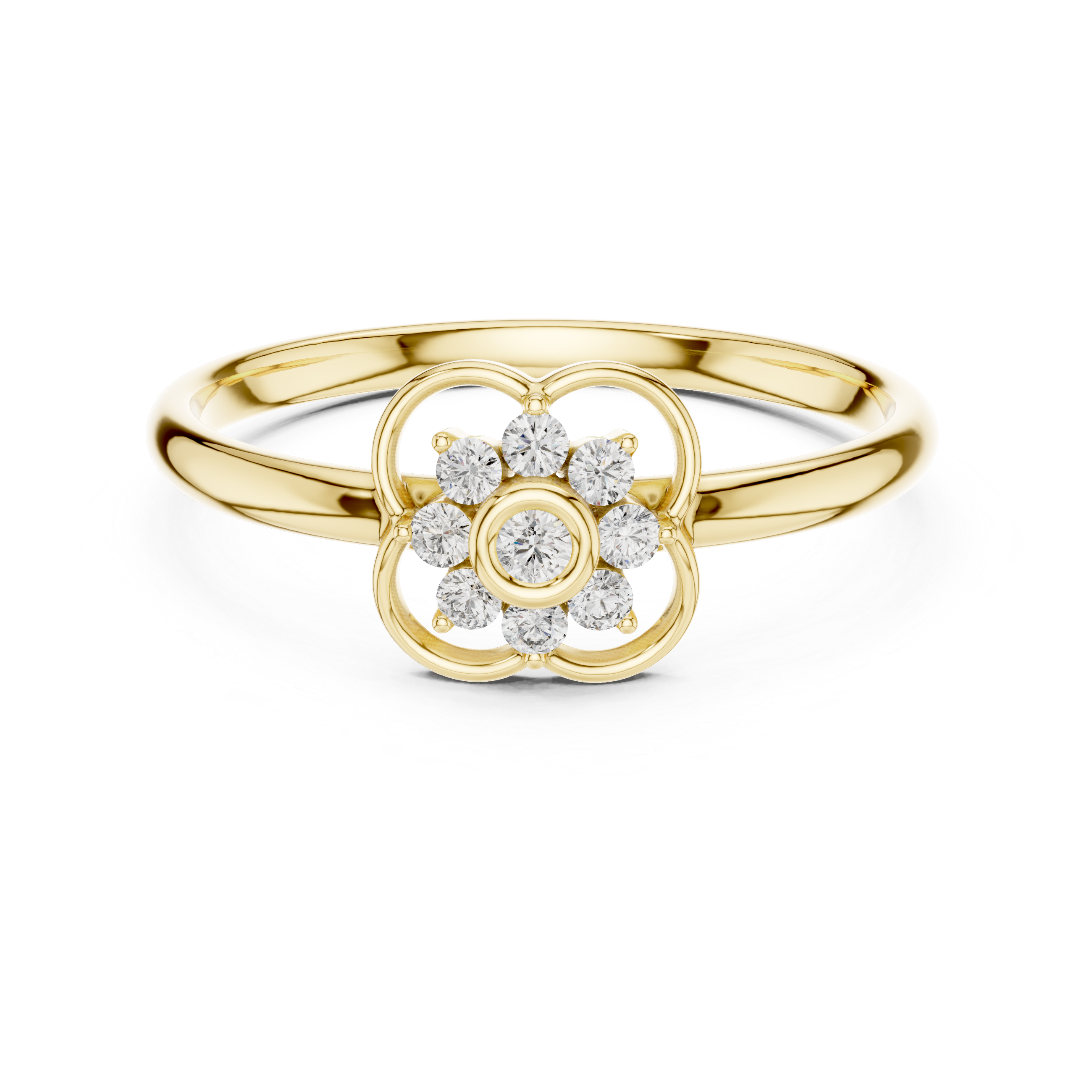 Gemstone toe ring with bright center stone.