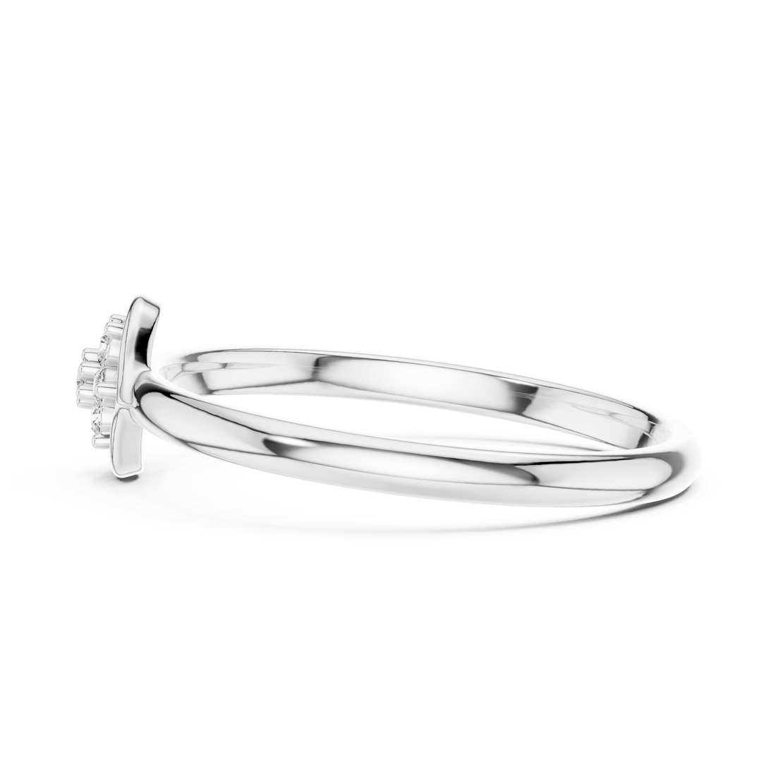 Multi-stone fashion ring with decorative colorful layout.