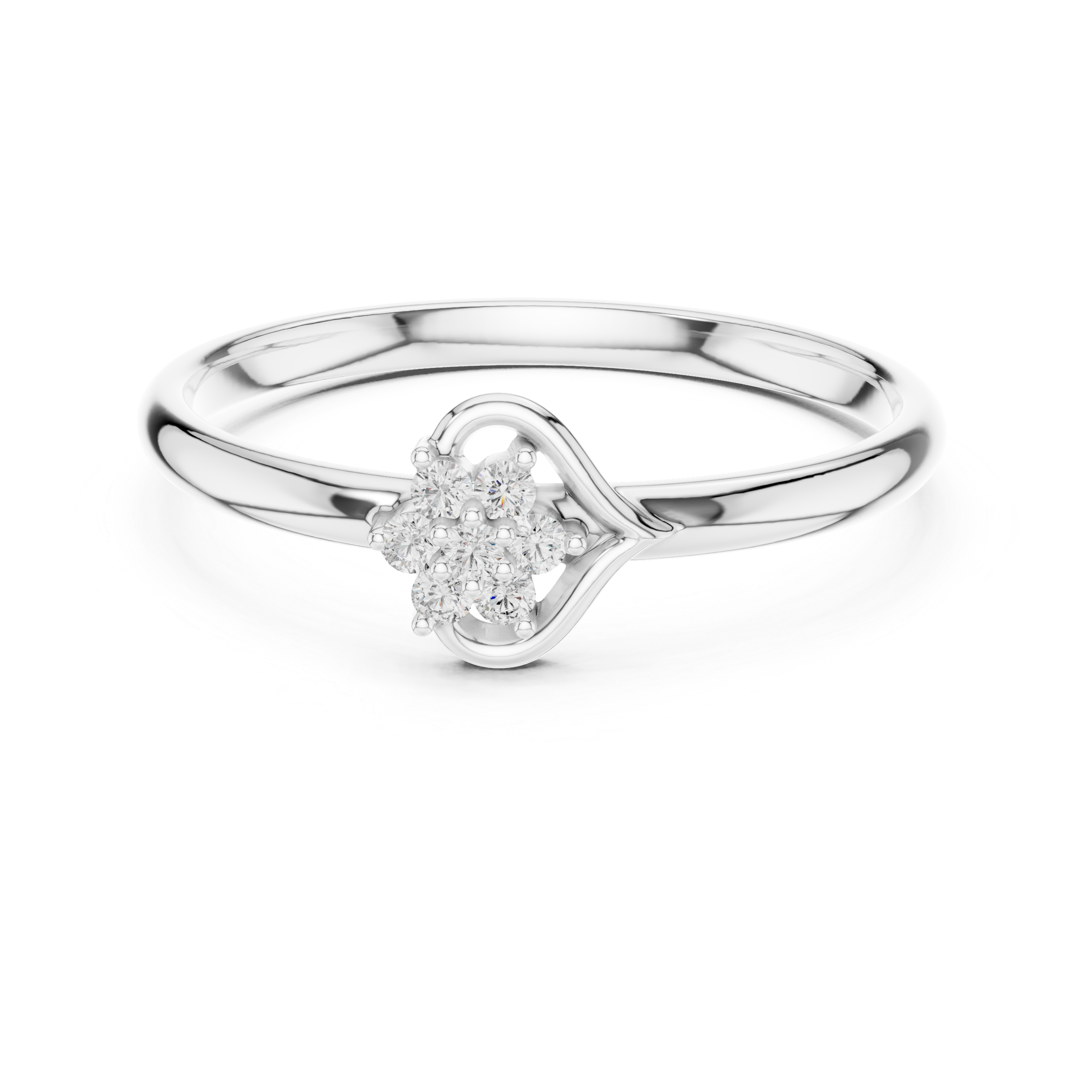 Sculptural ring with artistic modern structure.