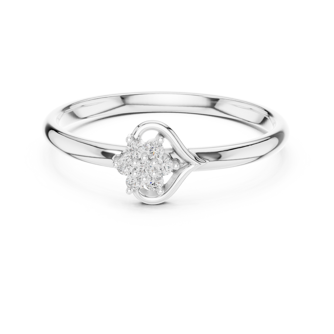 Sculptural ring with artistic modern structure.