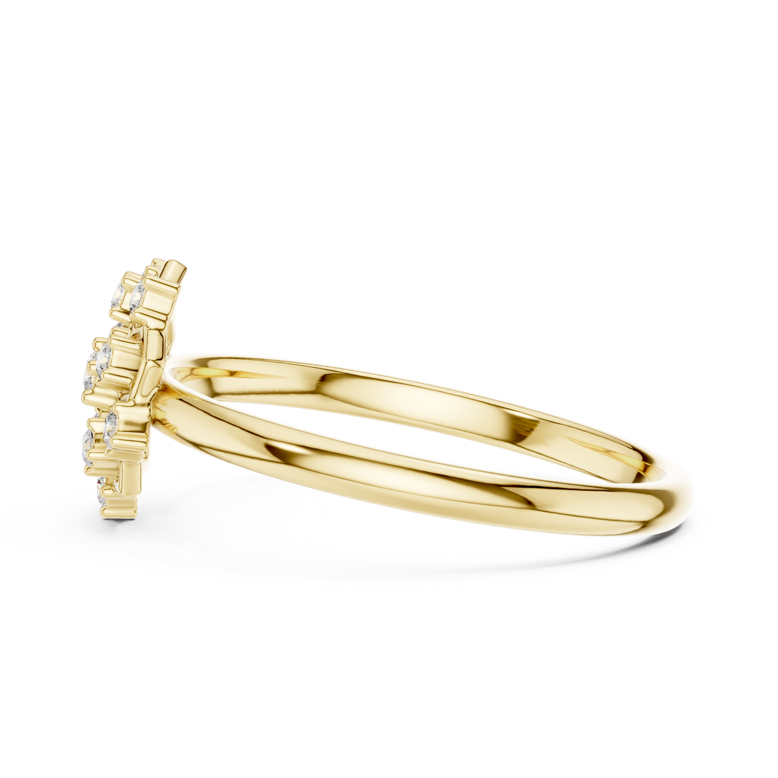 Bold link bracelet with thick polished gold links.