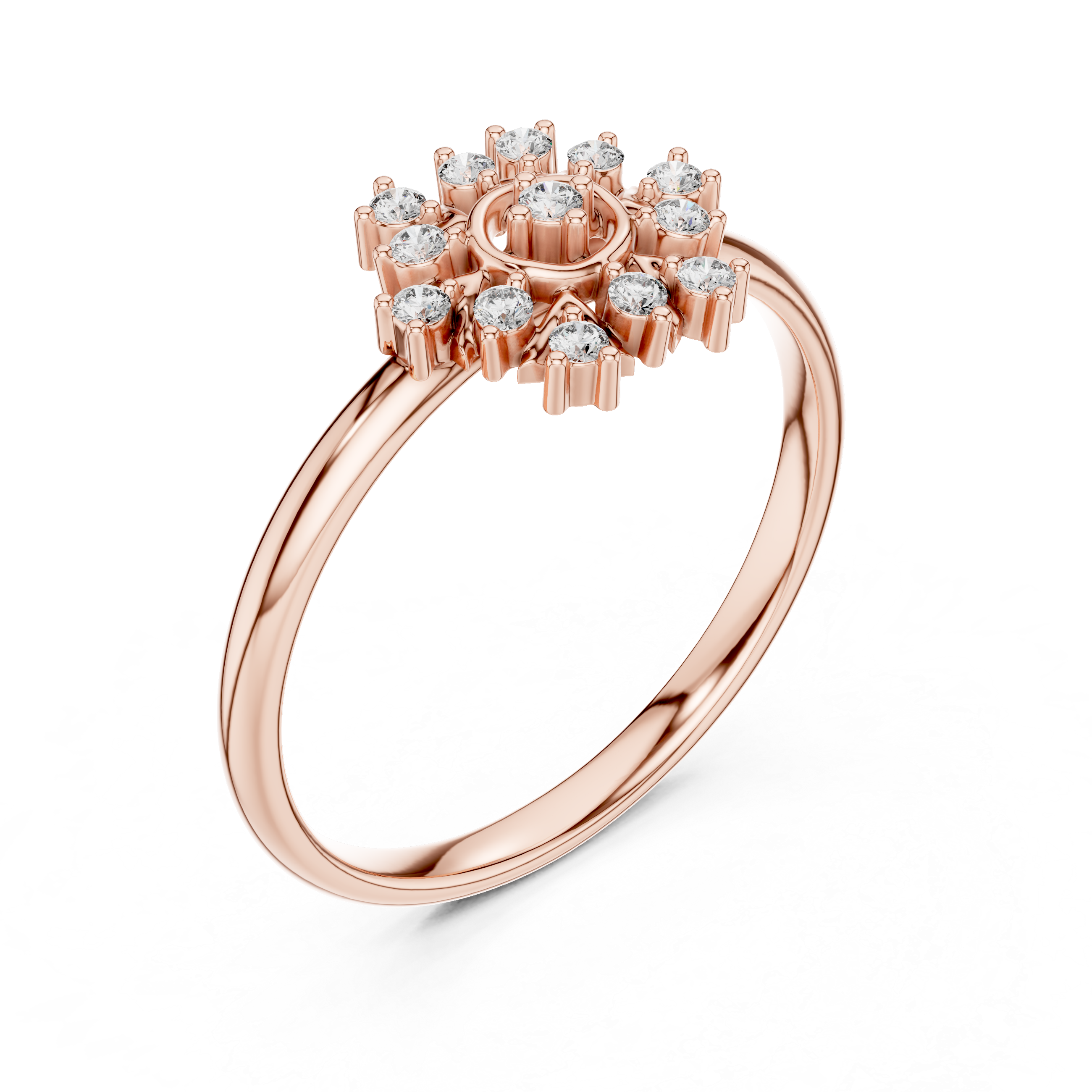 Engagement jewellery set with sparkling diamond finish.