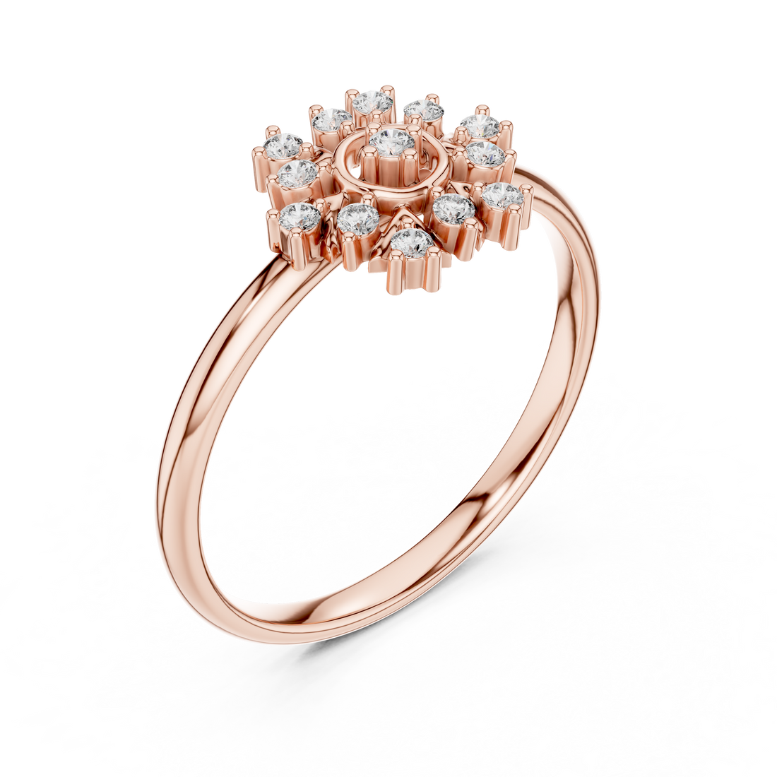 Engagement jewellery set with sparkling diamond finish.