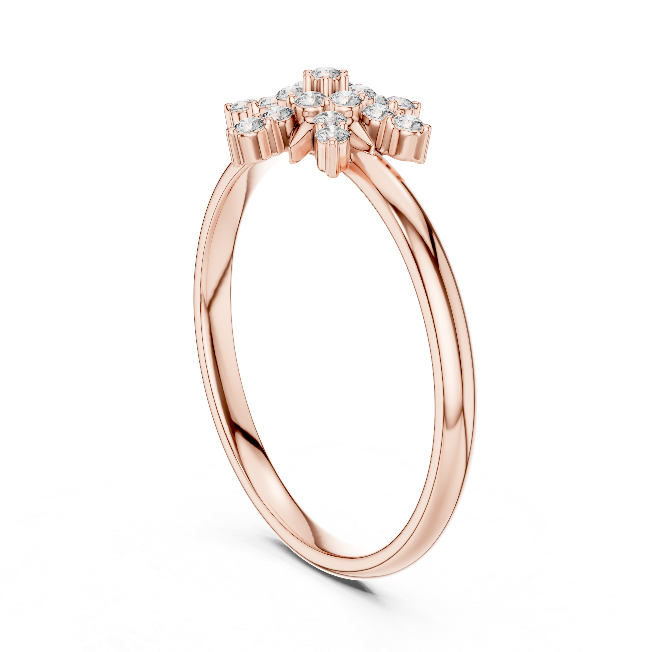 Promise ring with modern minimal gold design.