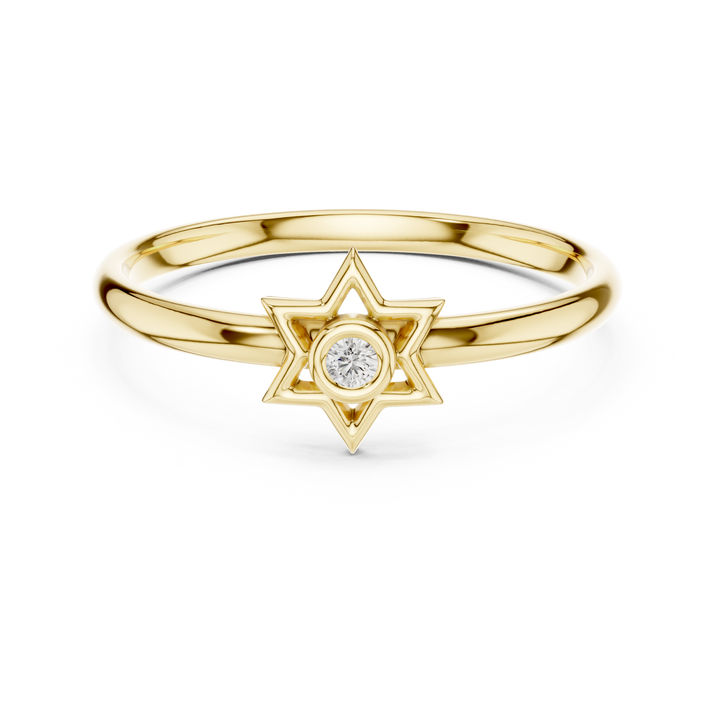Plain toe ring with polished gold surface.