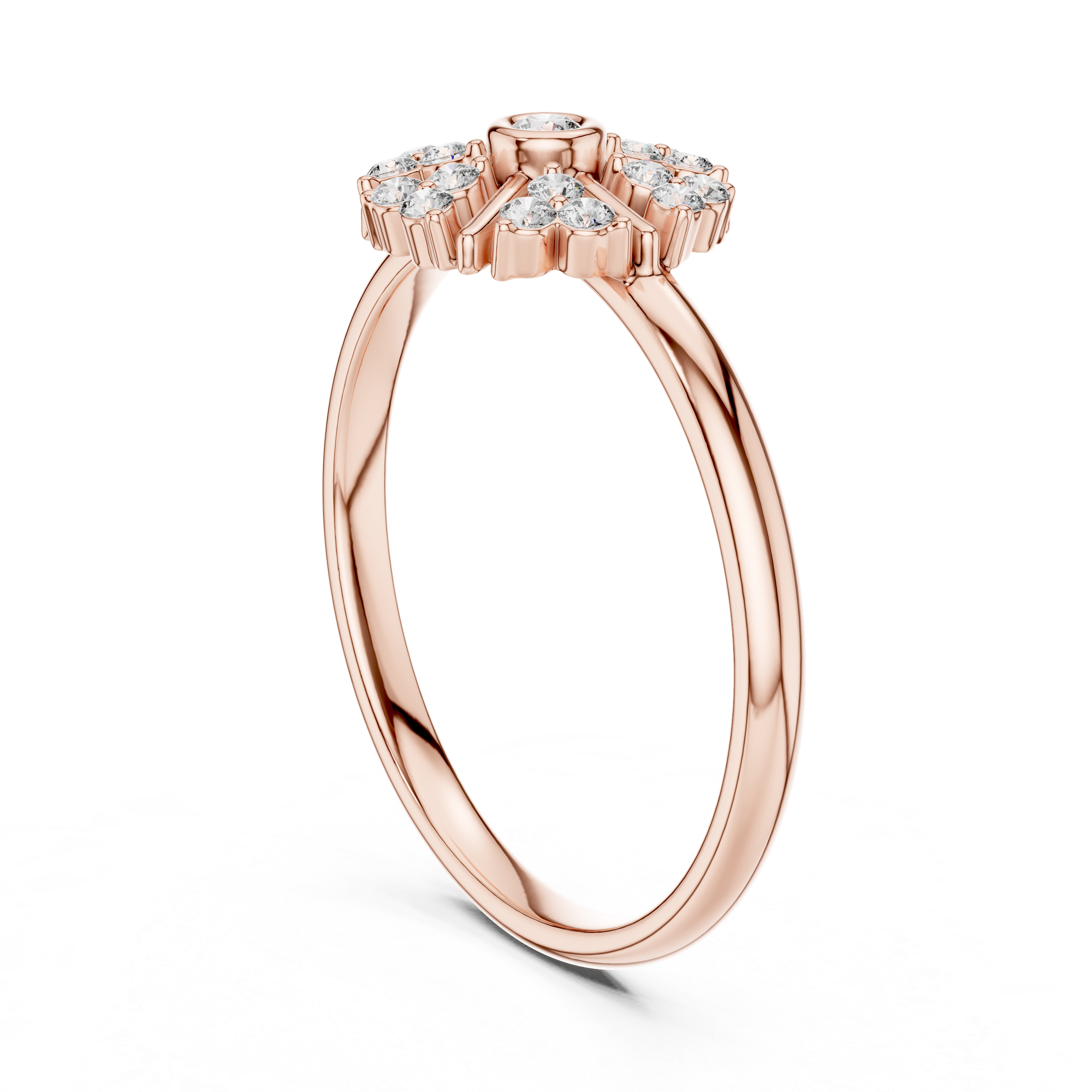 Floral carved toe ring with decorative elegance.